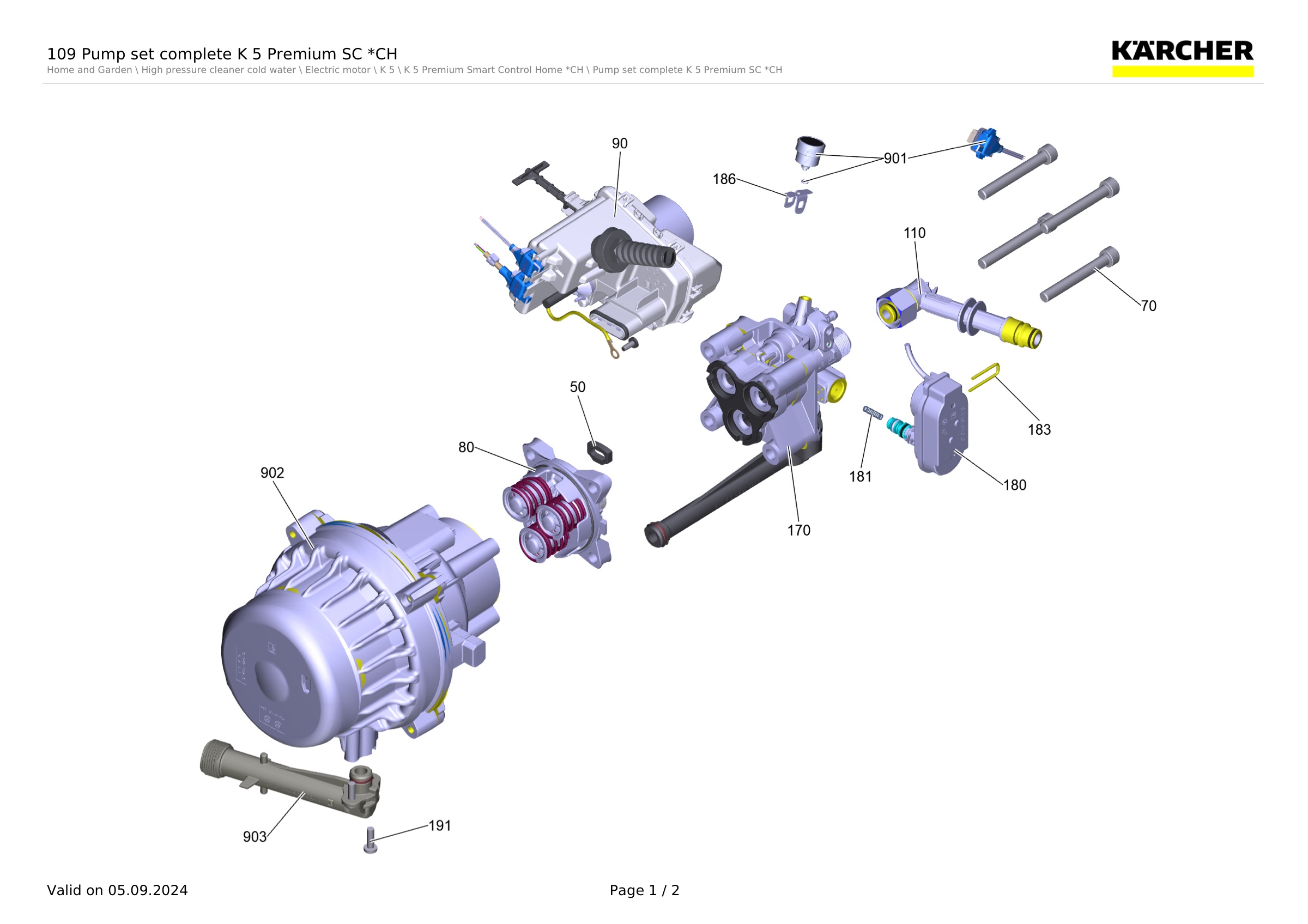 109 Pump set complete K 5 Premium SC *CH