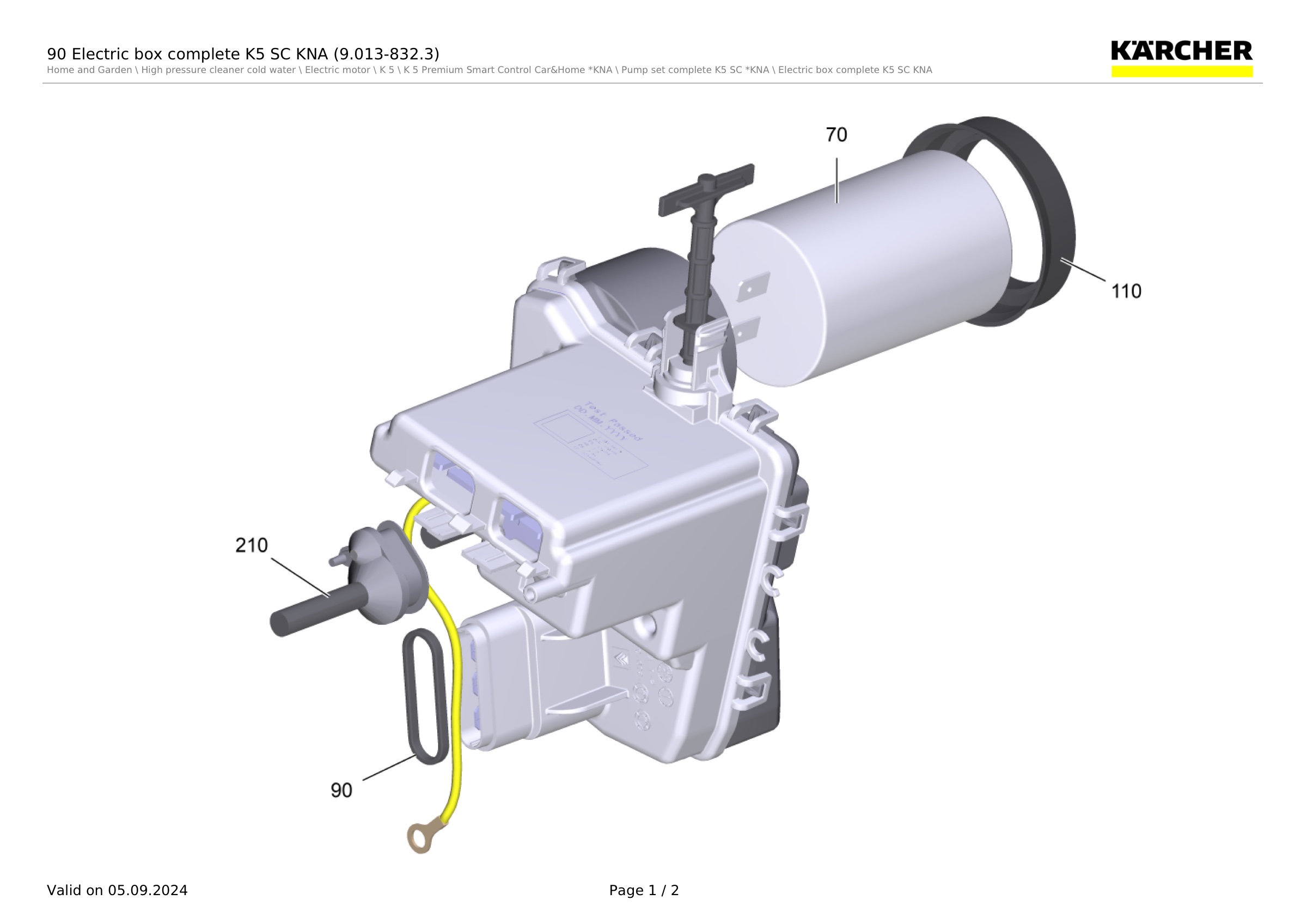 90 Electric box complete K5 SC KNA (9.013-832.3)