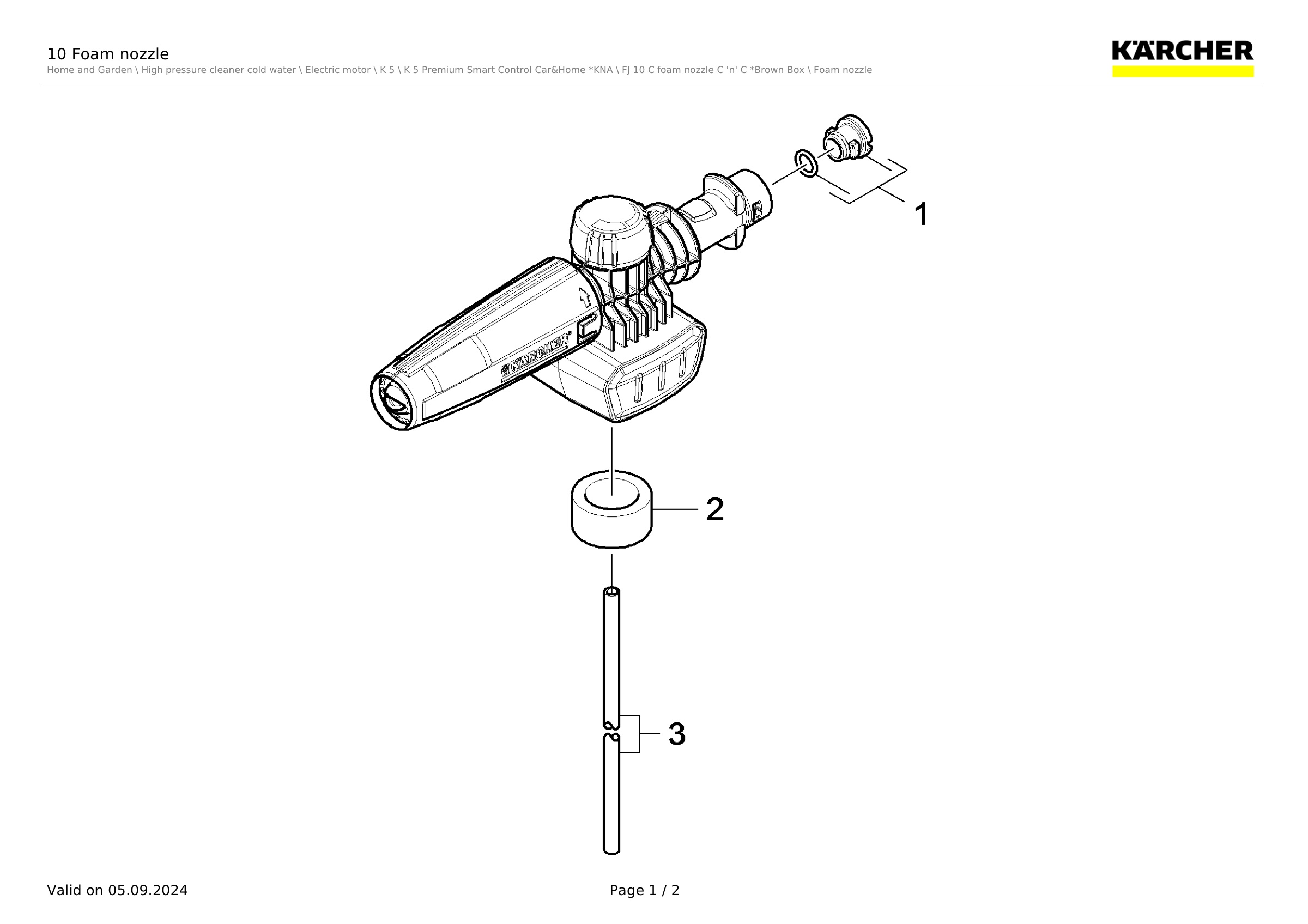 10 Foam nozzle