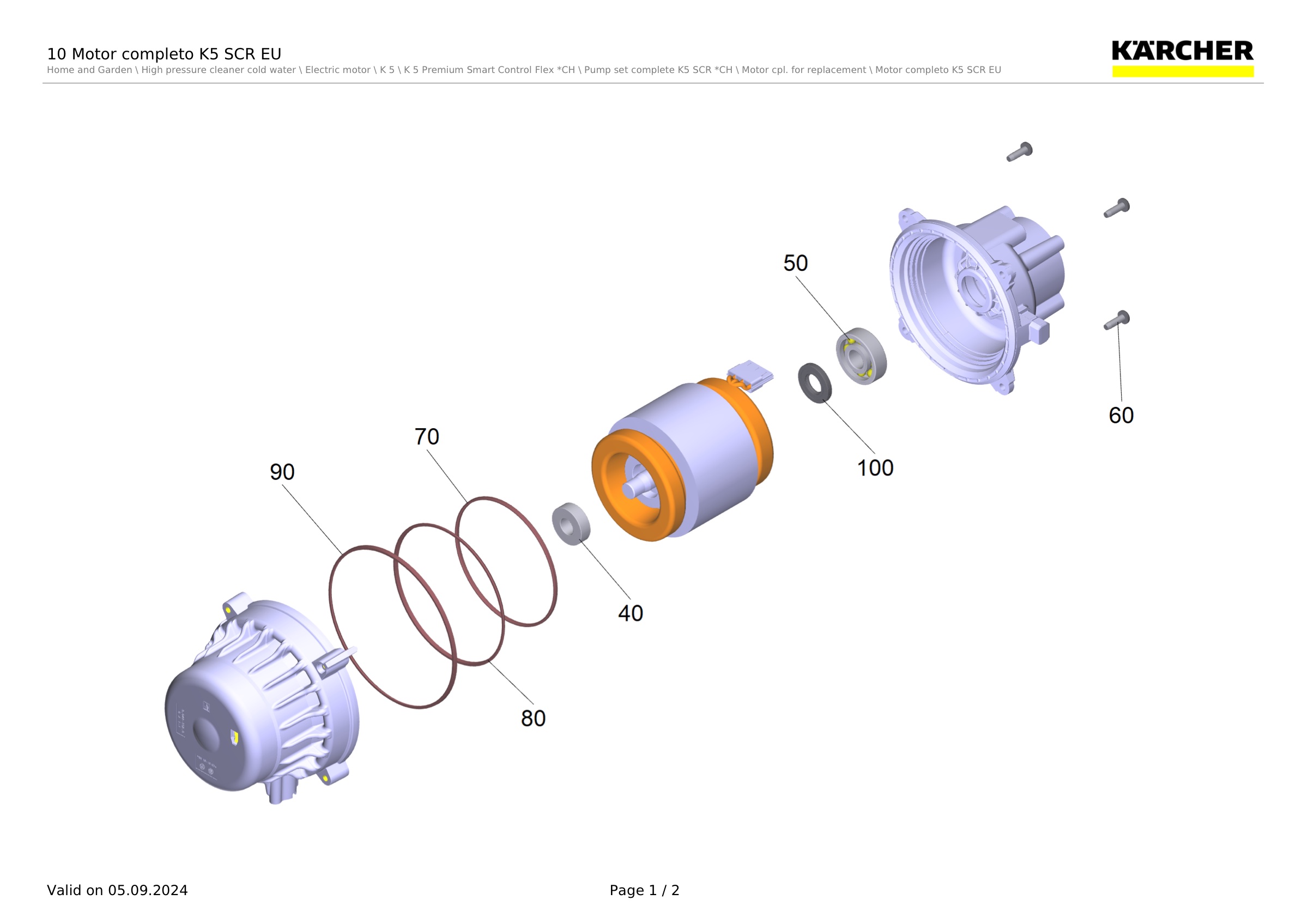 10 Motor completo K5 SCR EU