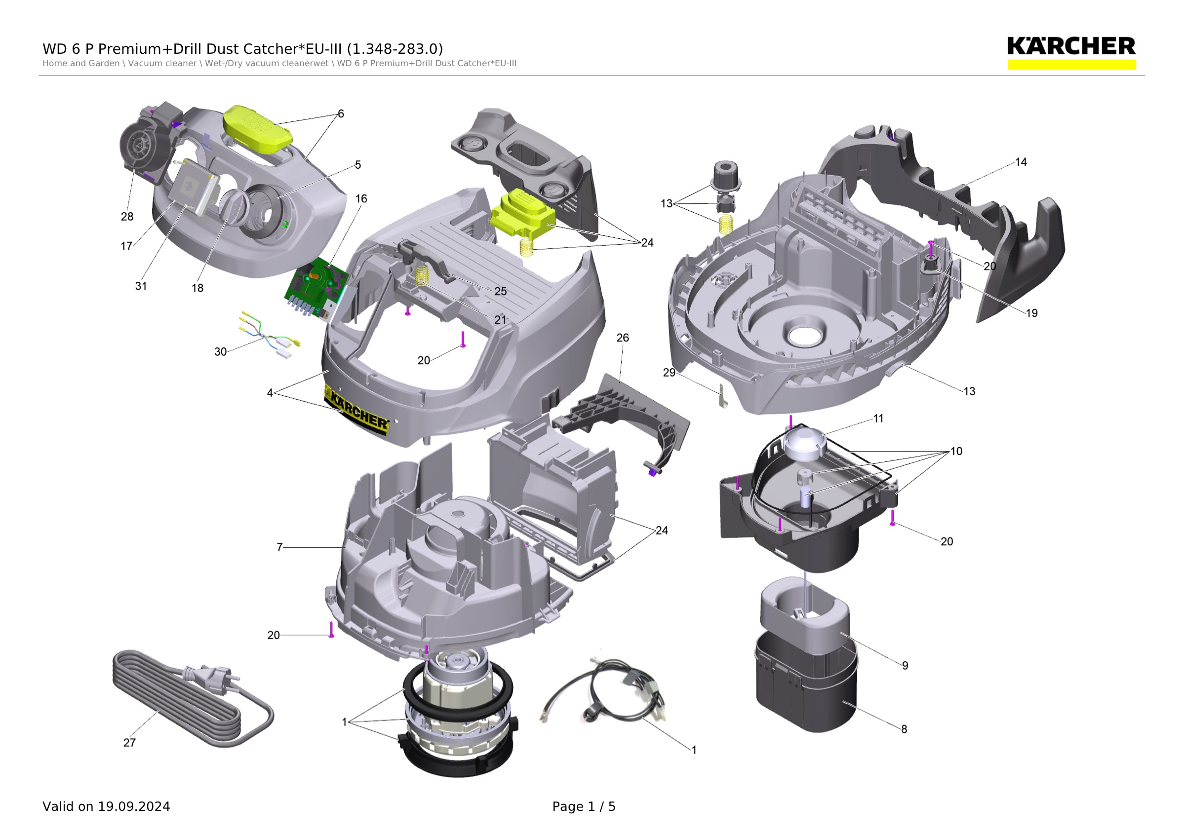 WD 6 P Premium+Drill Dust Catcher*EU-III (1.348-283.0)