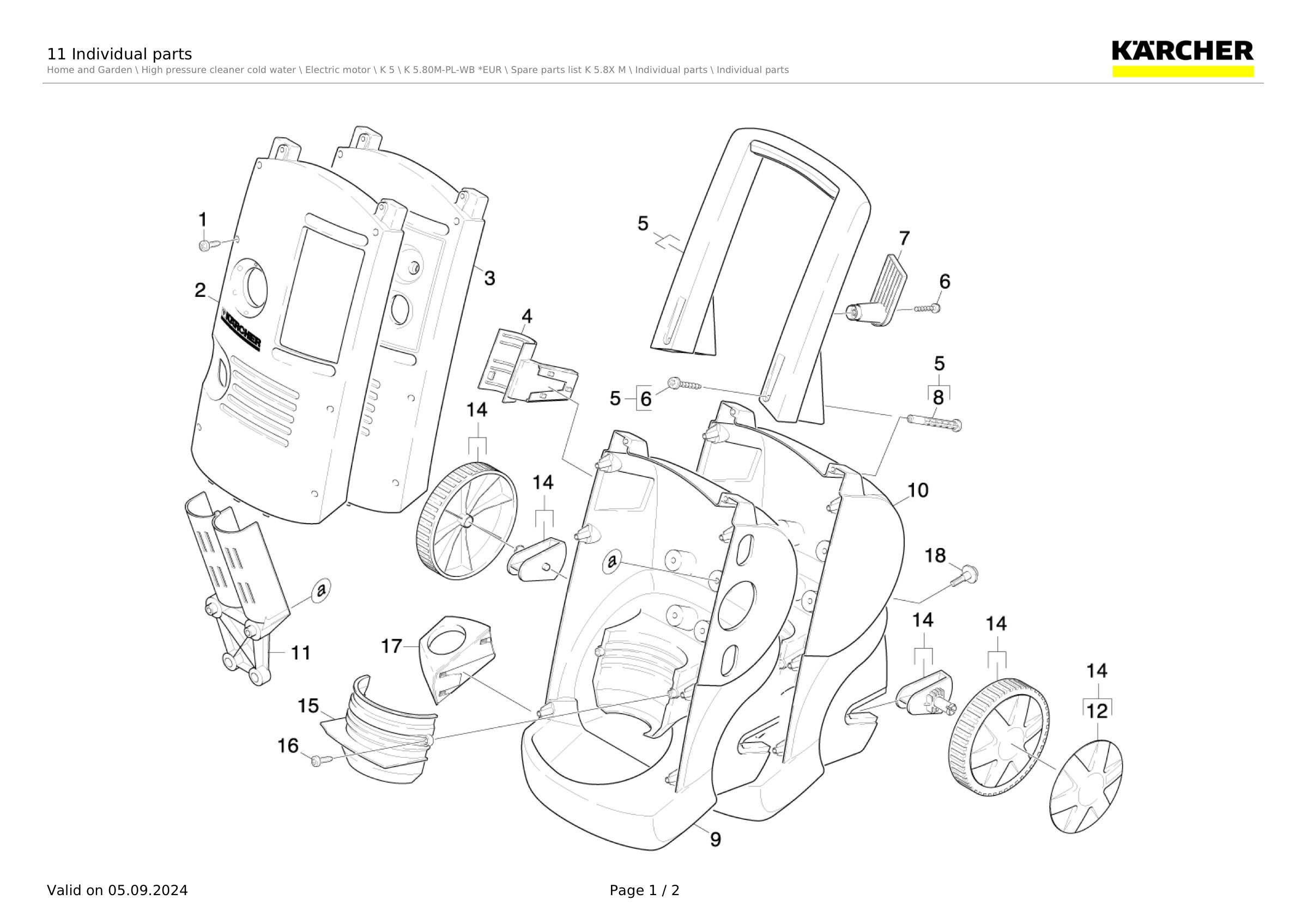 11 Individual parts