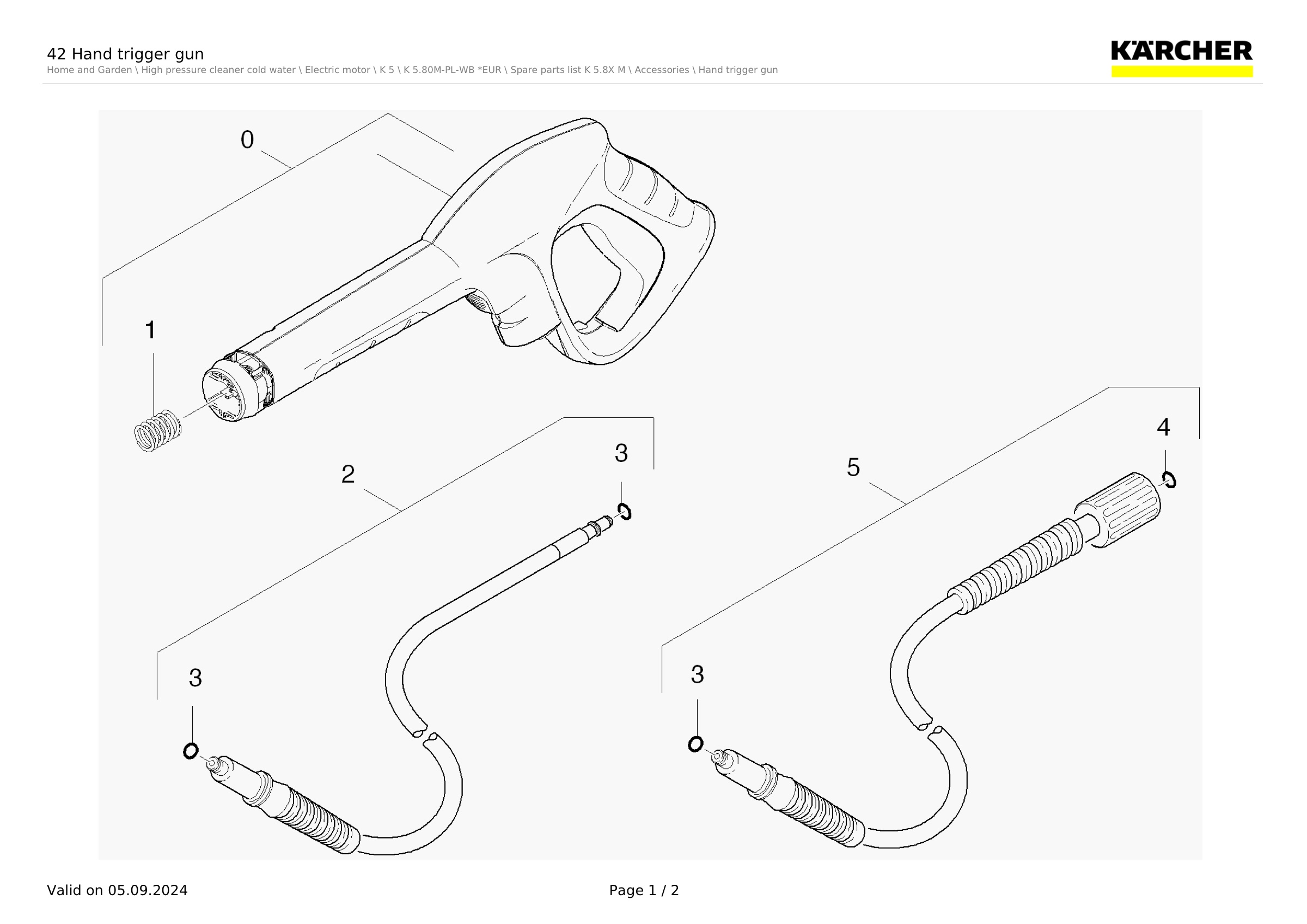 42 Hand trigger gun