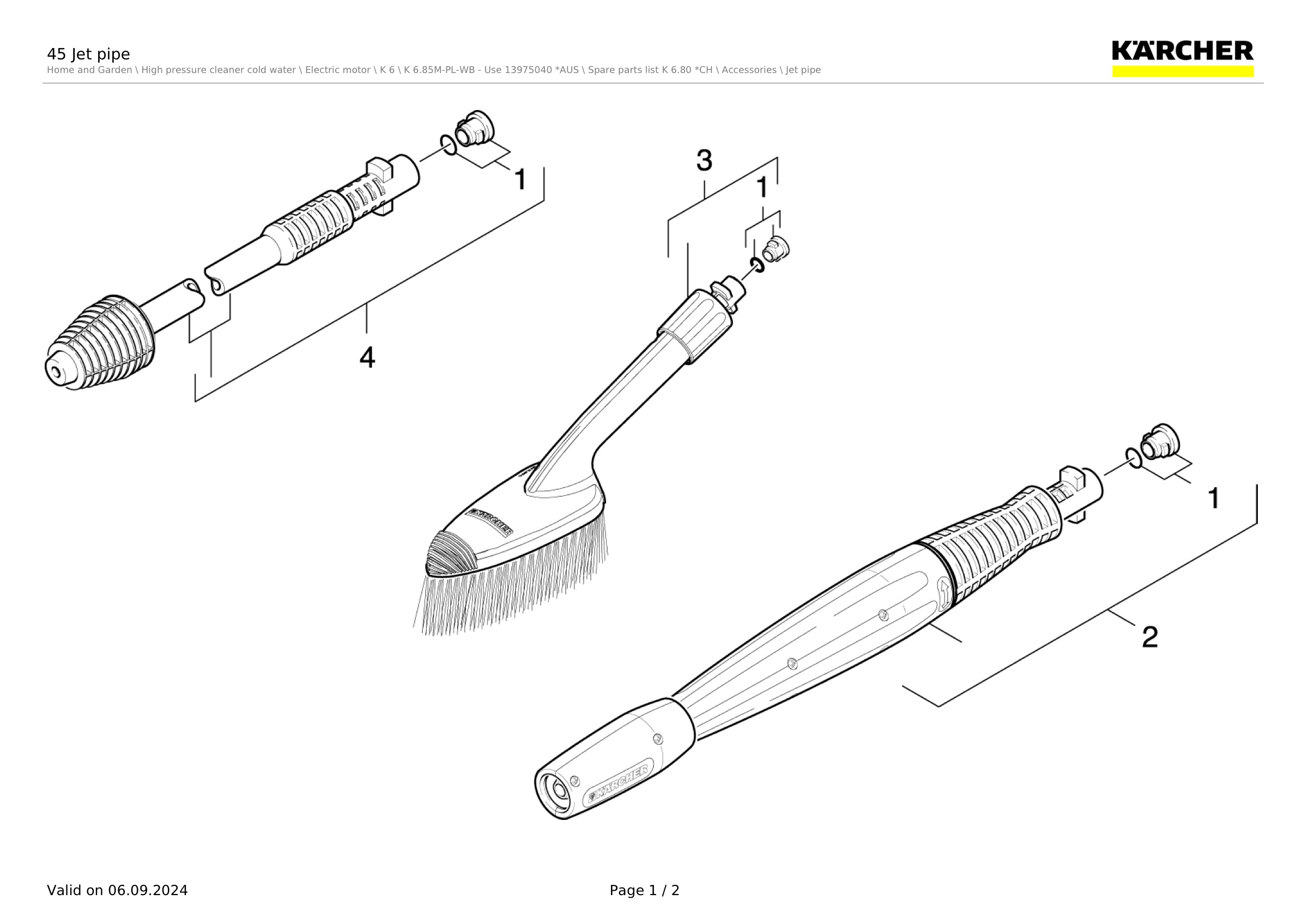 45 Jet pipe