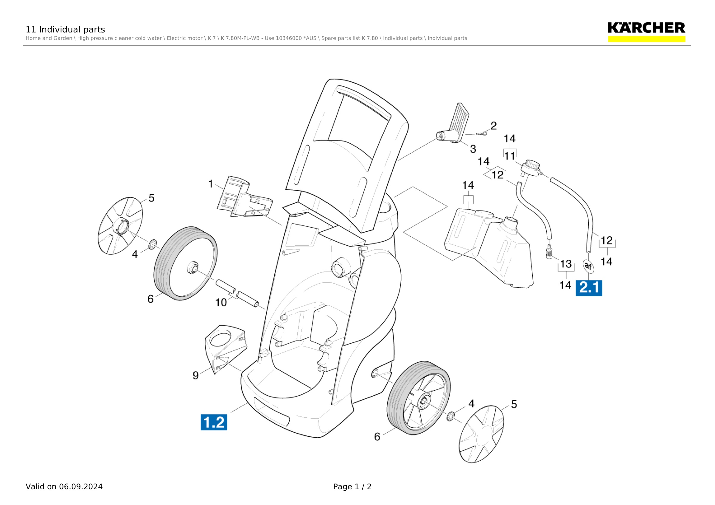 11 Individual parts