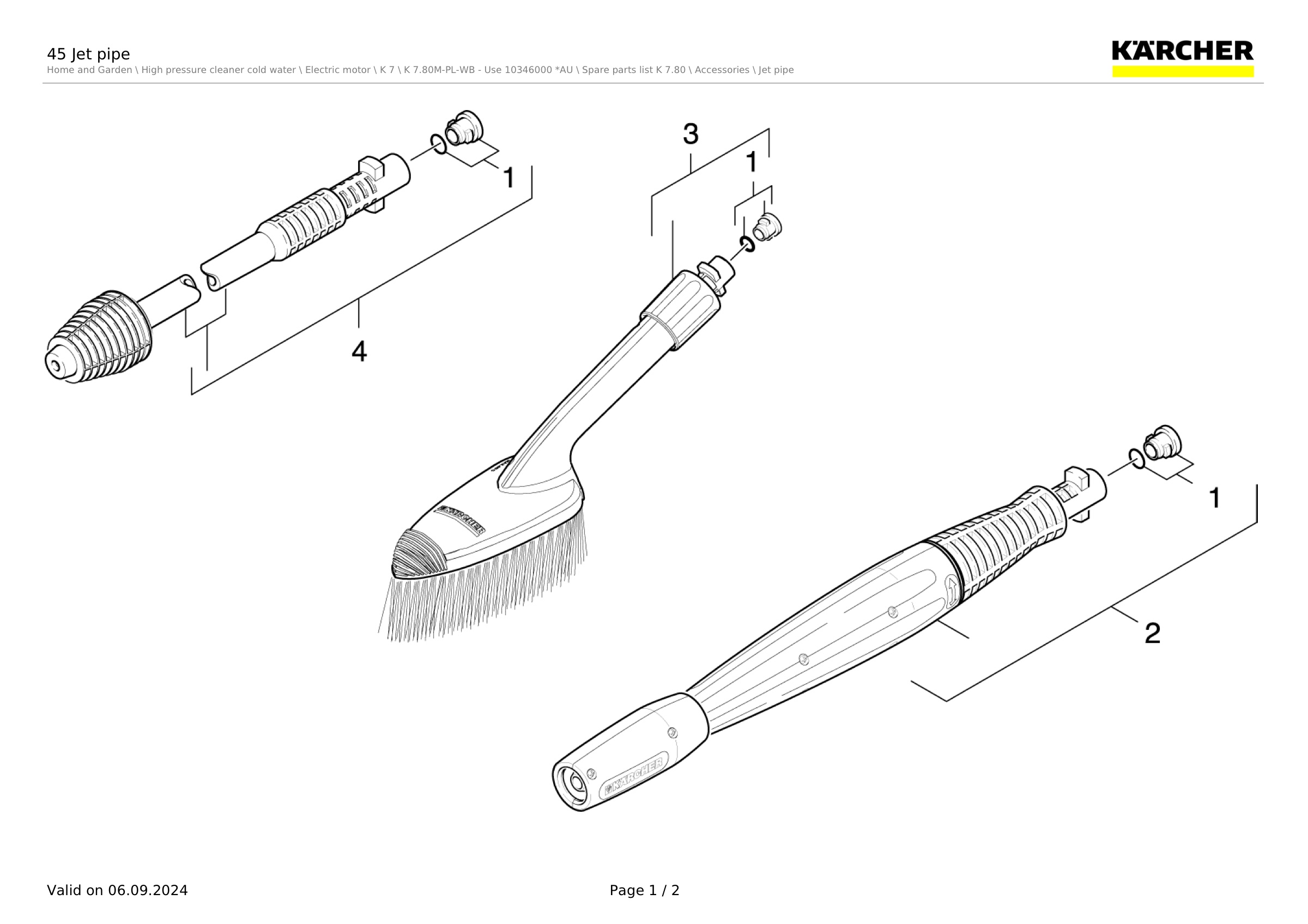45 Jet pipe