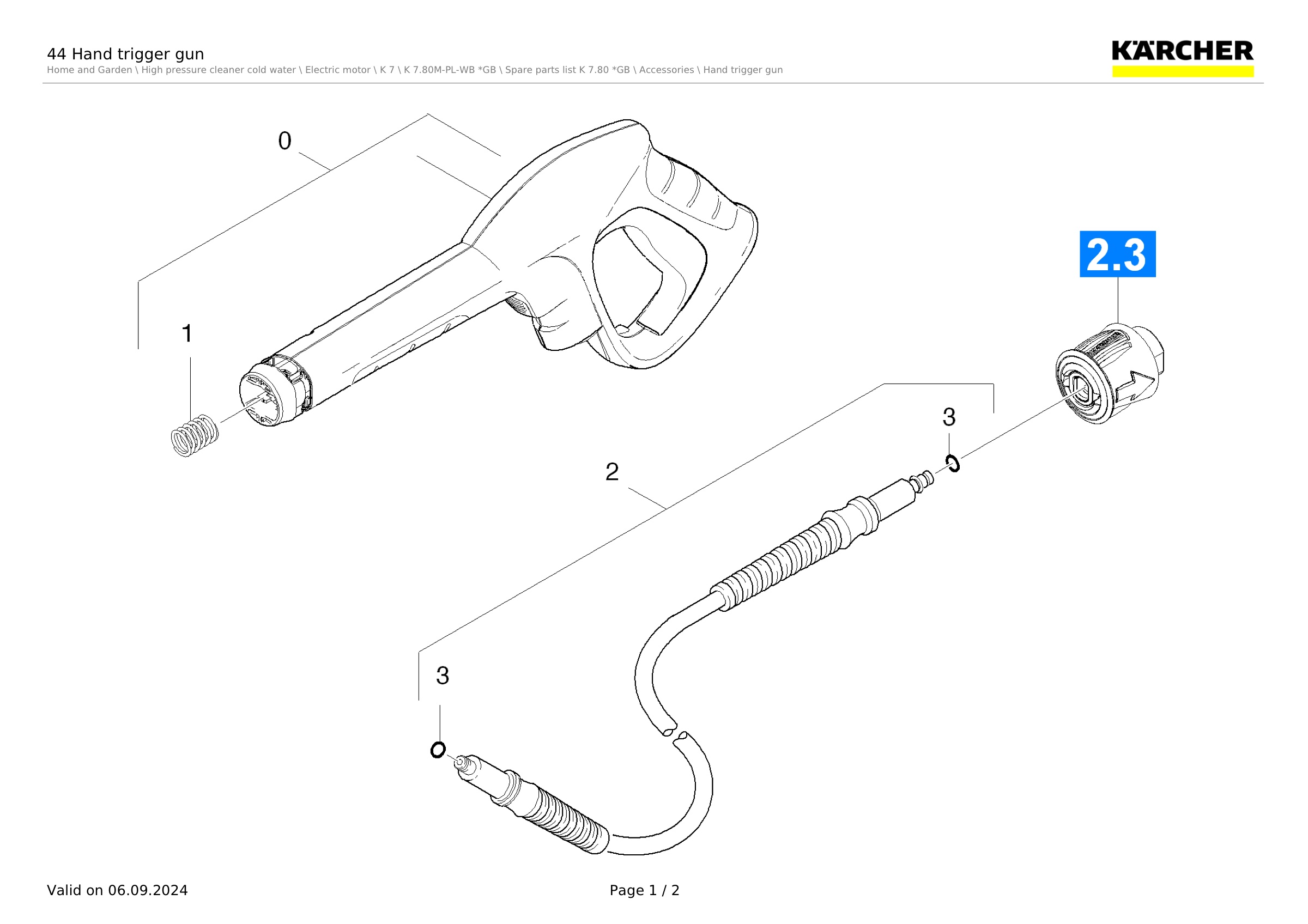 44 Hand trigger gun
