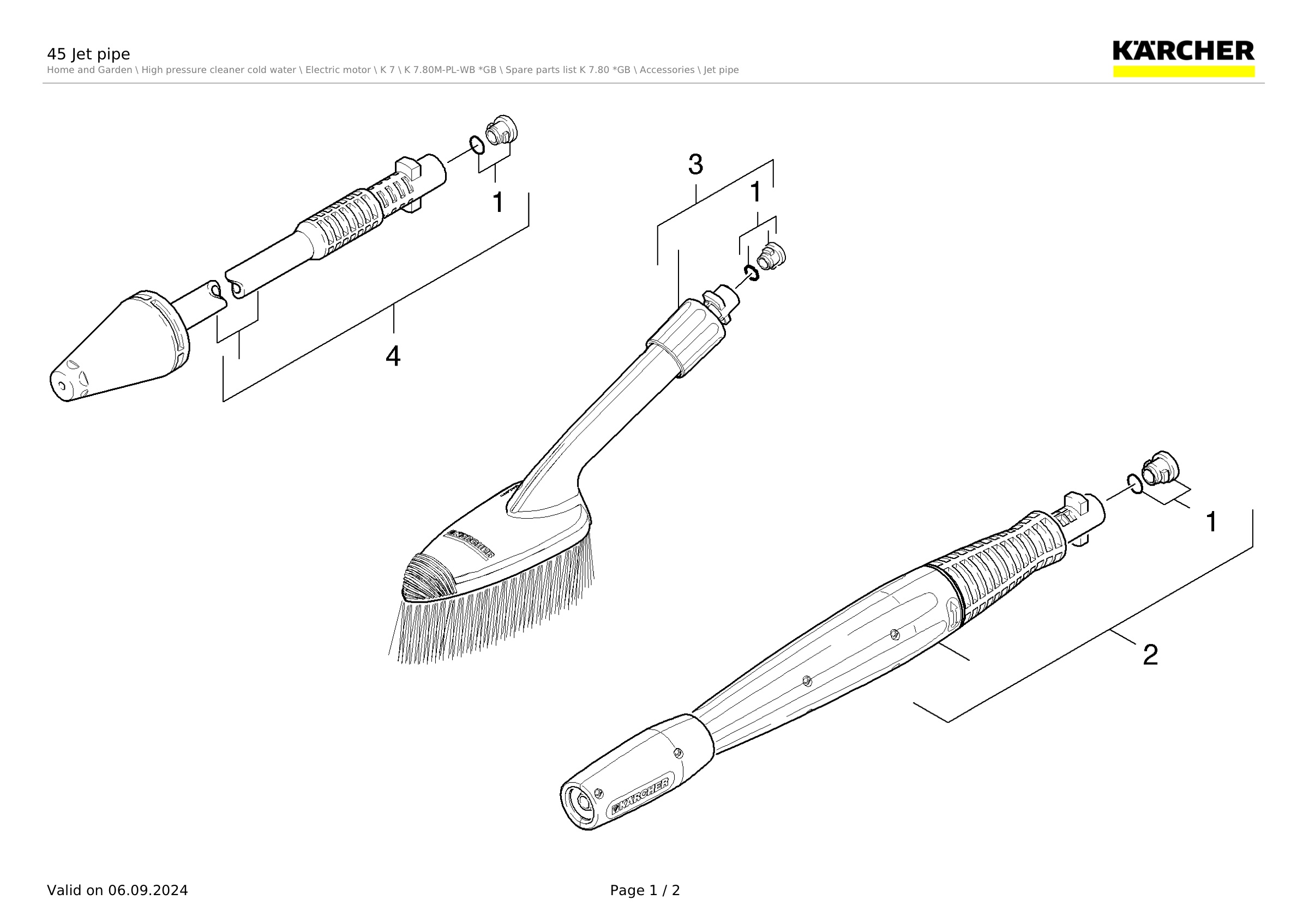 45 Jet pipe