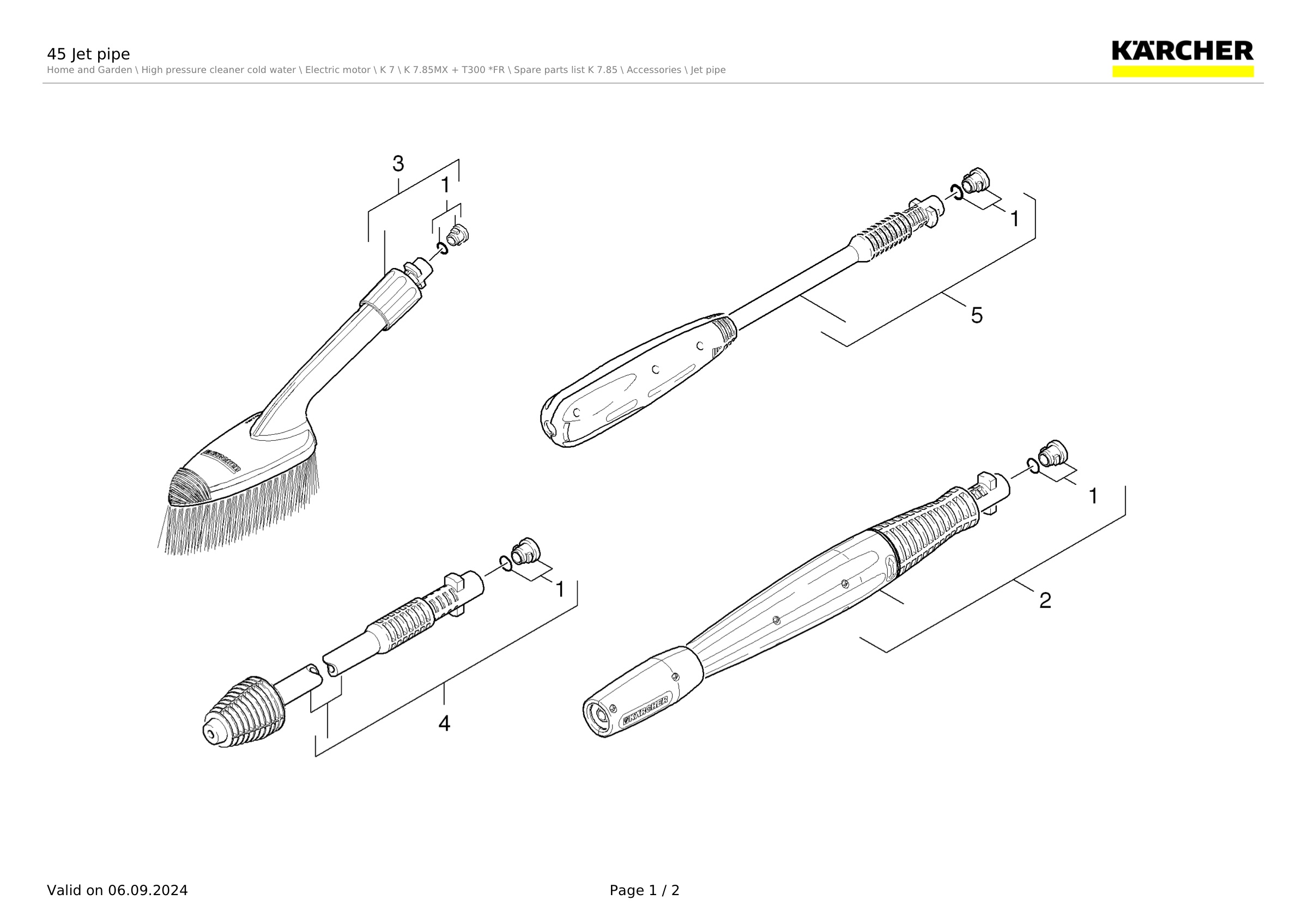 45 Jet pipe