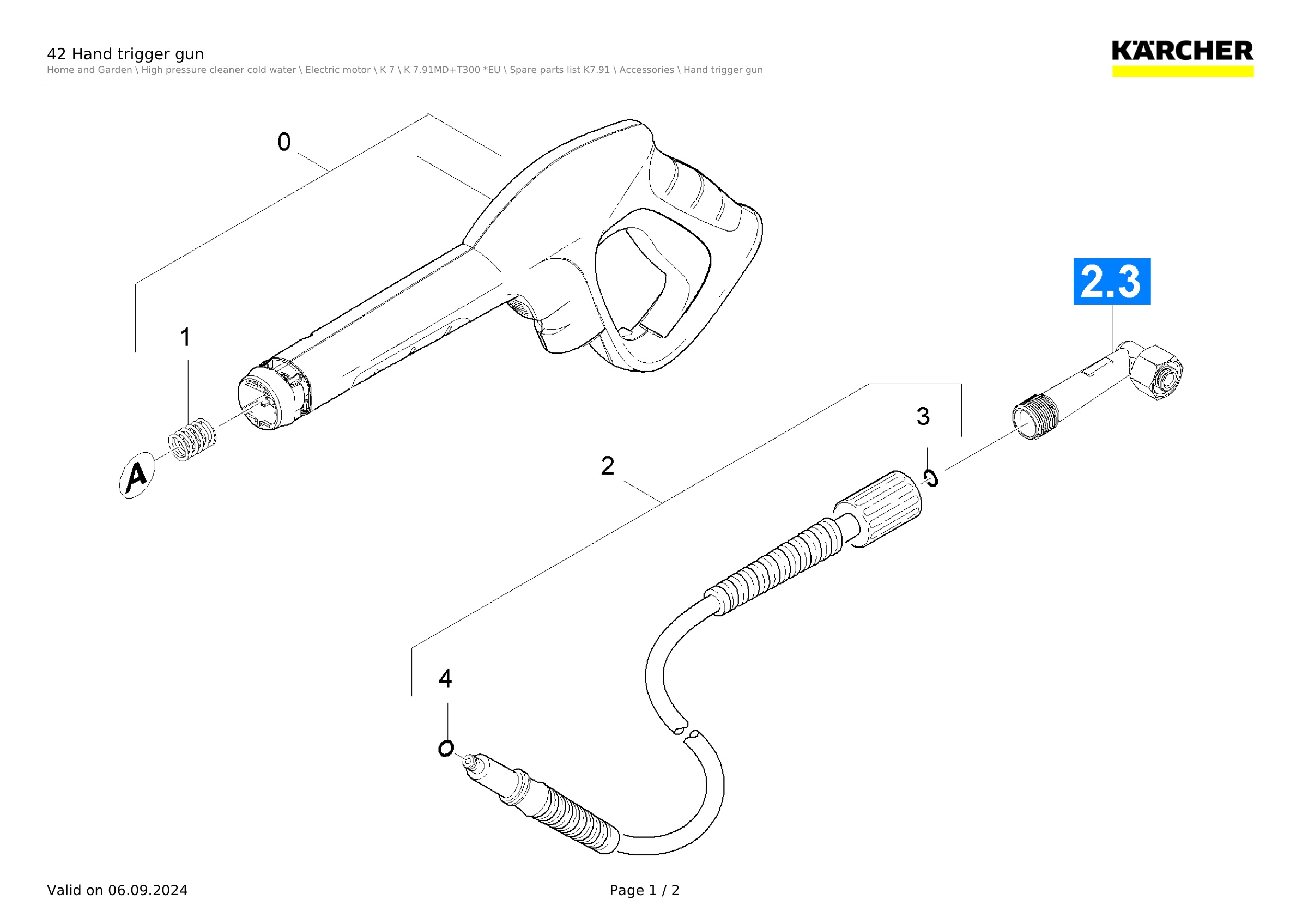 42 Hand trigger gun
