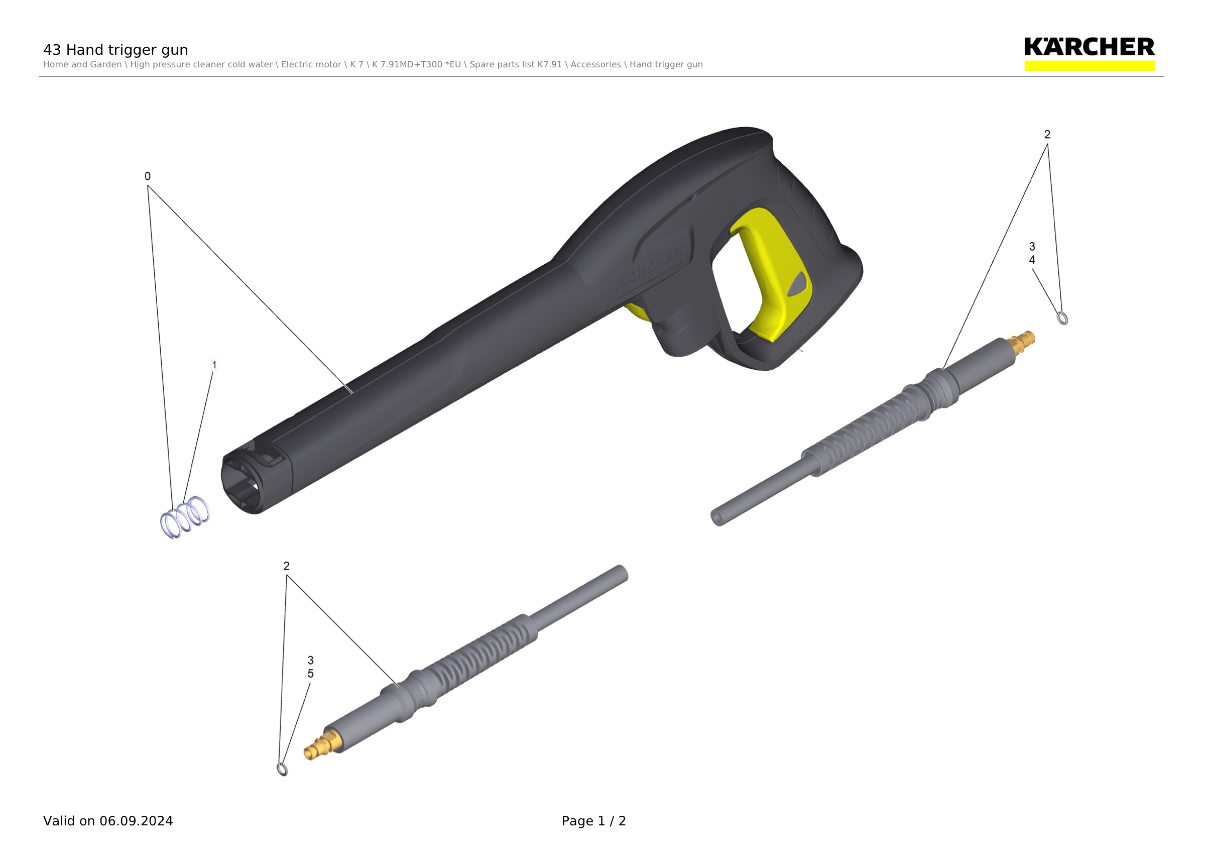 43 Hand trigger gun