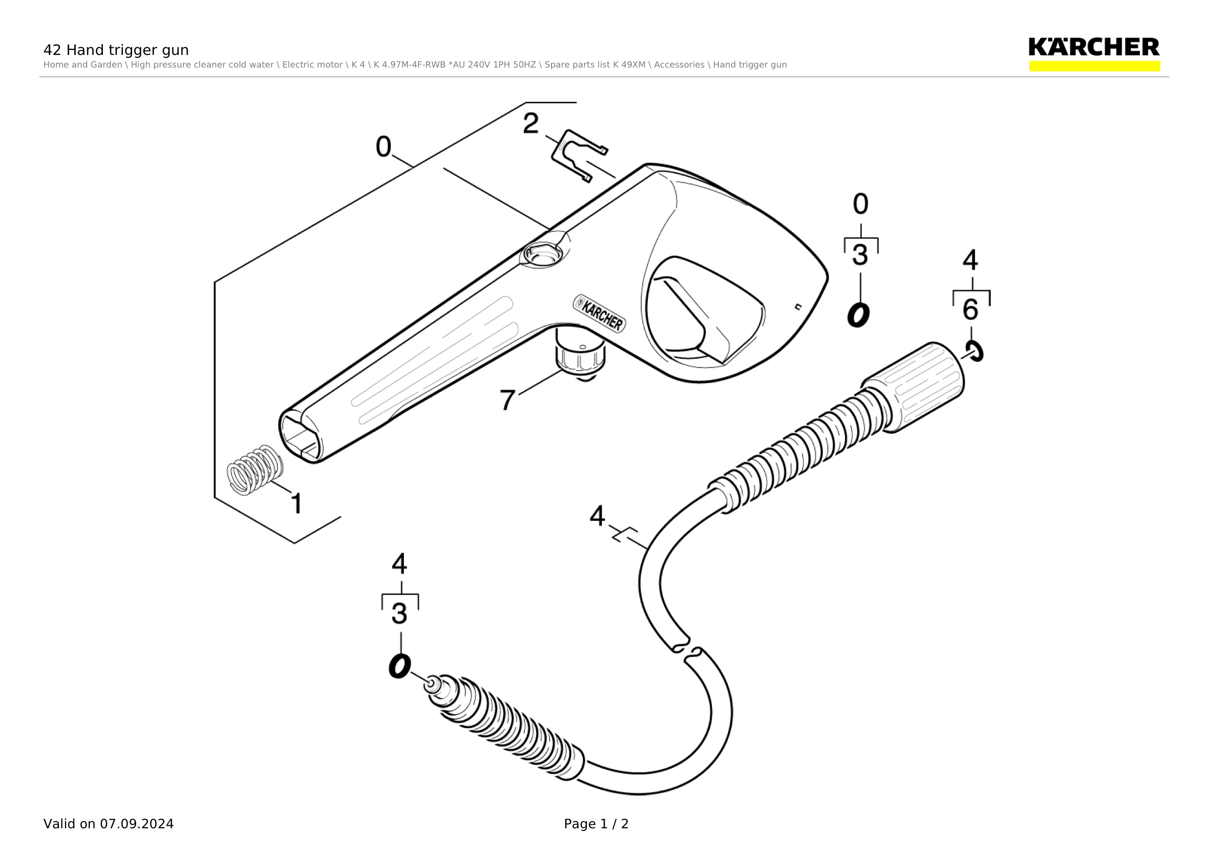 42 Hand trigger gun