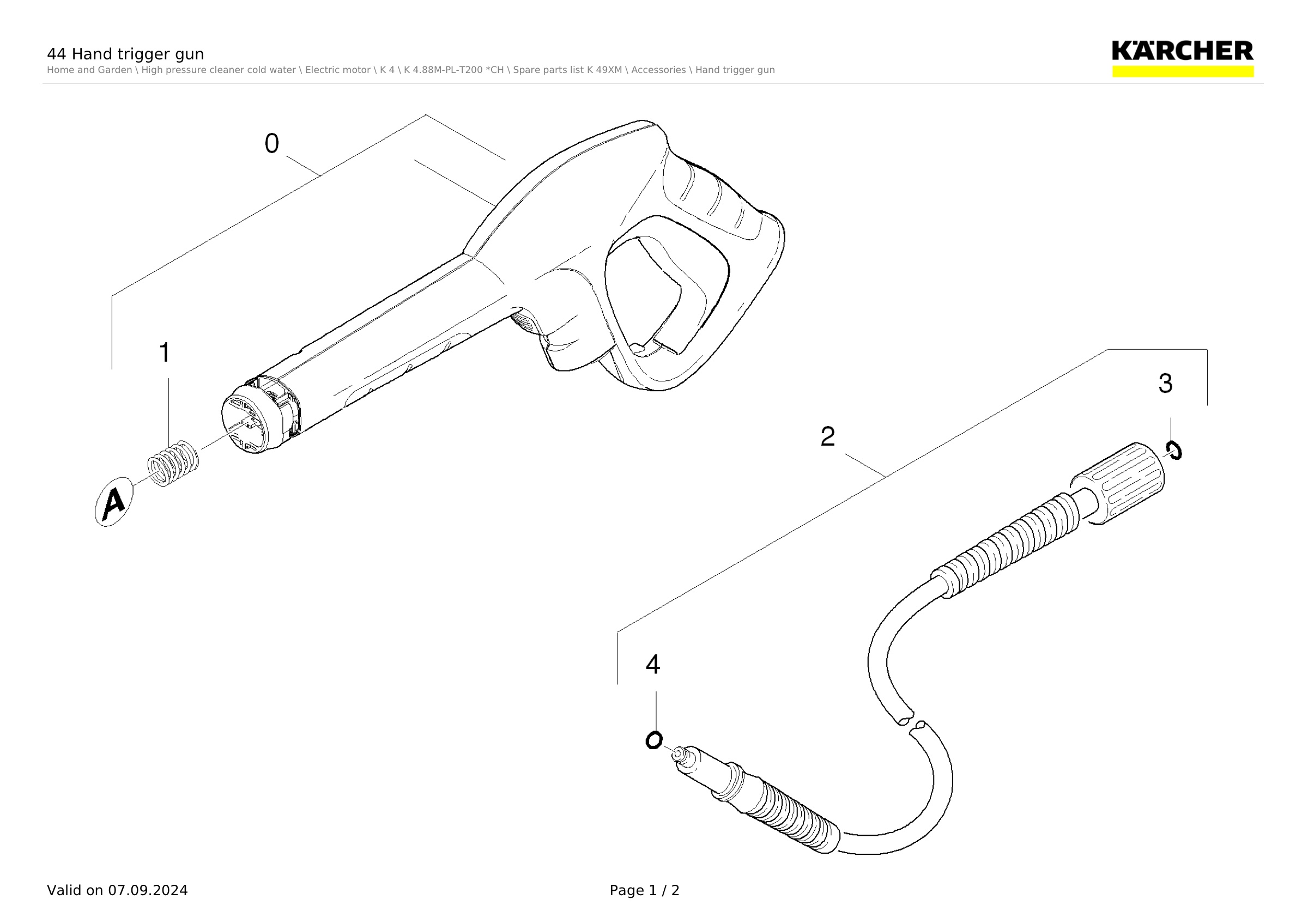 44 Hand trigger gun