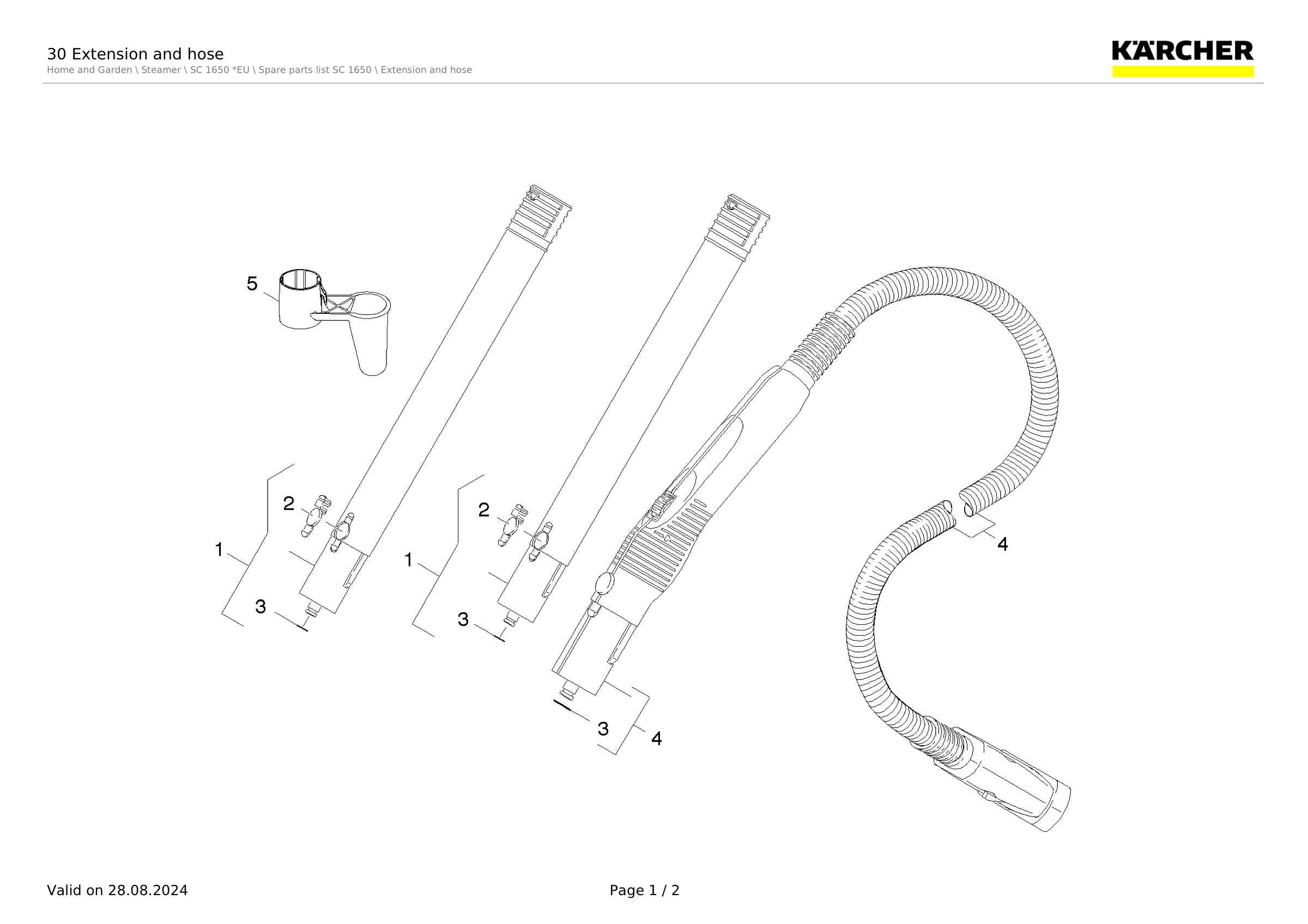 30 Extension and hose