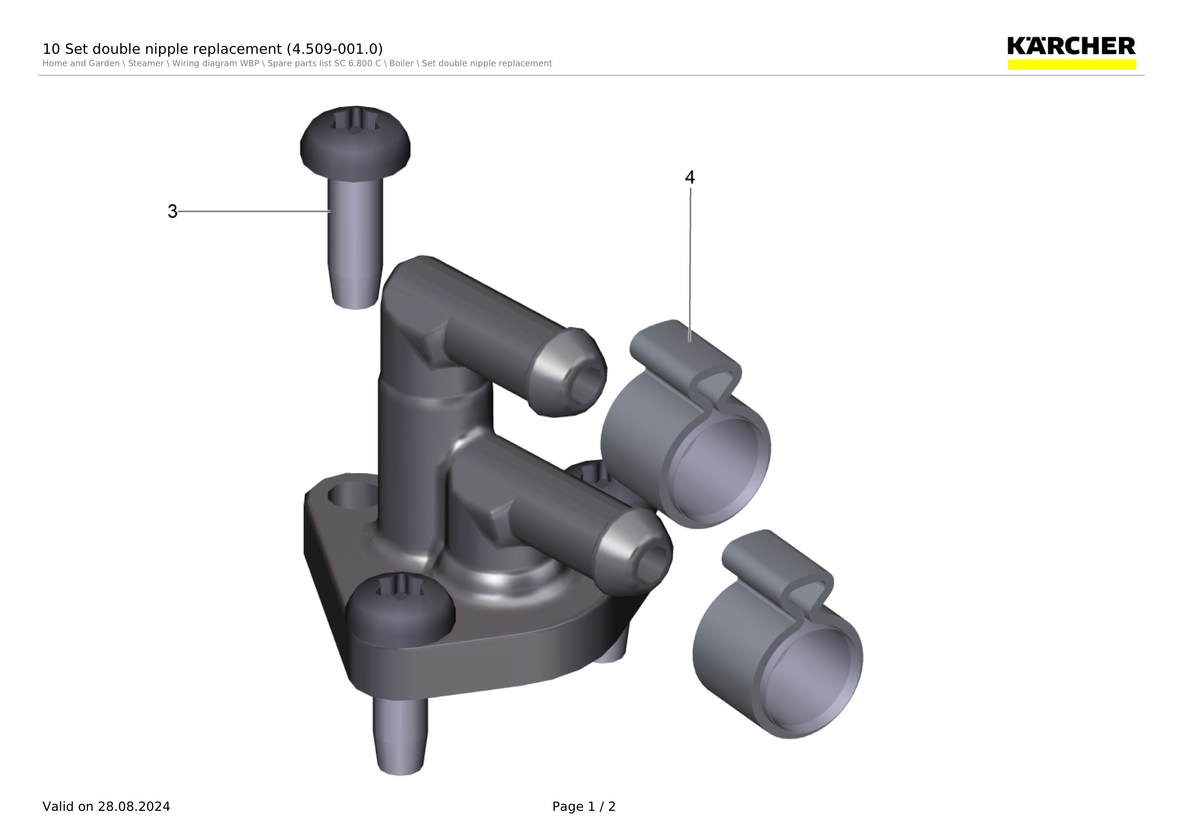 10 Set double nipple replacement (4.509-001.0)