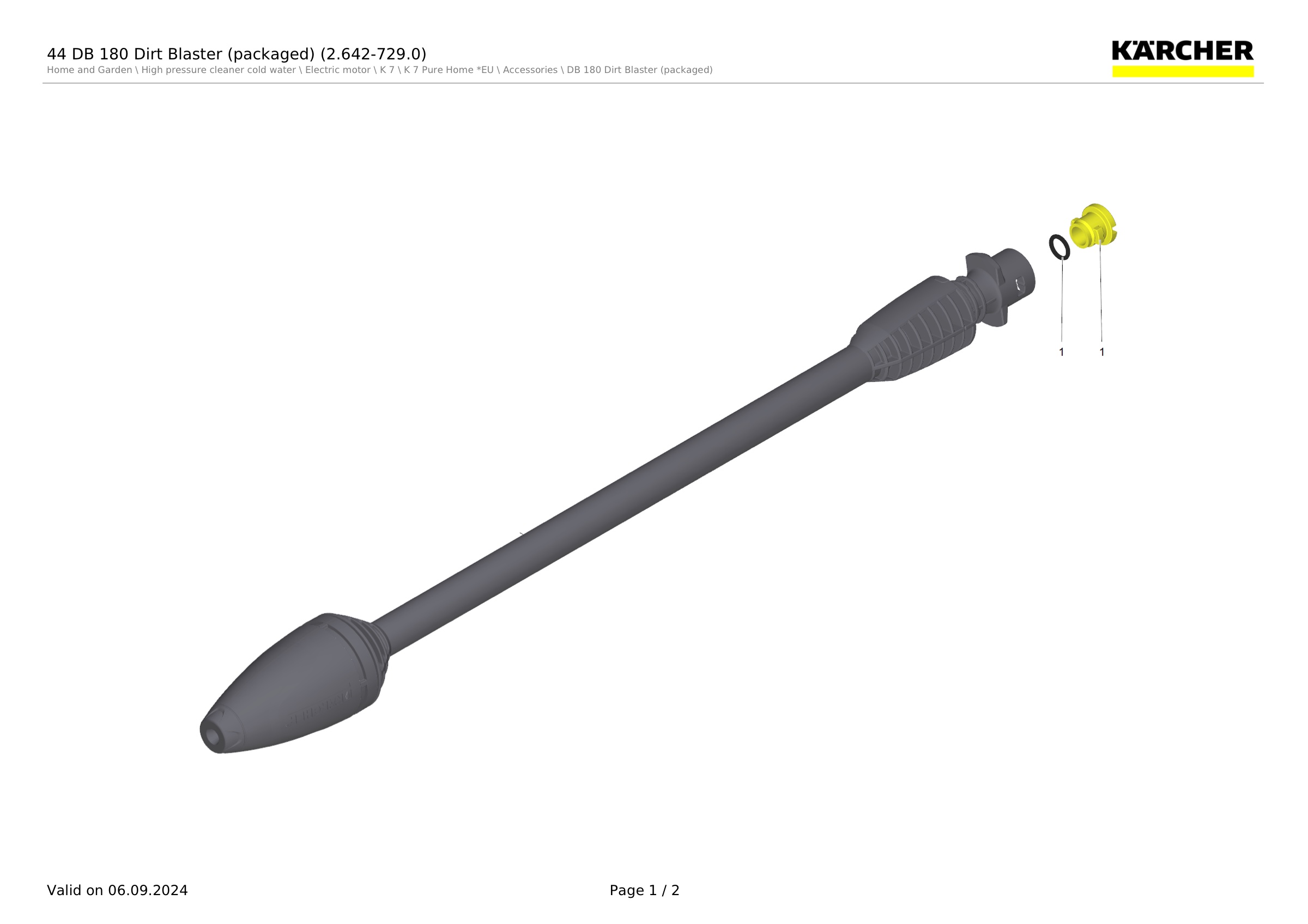 44 DB 180 Dirt Blaster (packaged) (2.642-729.0)