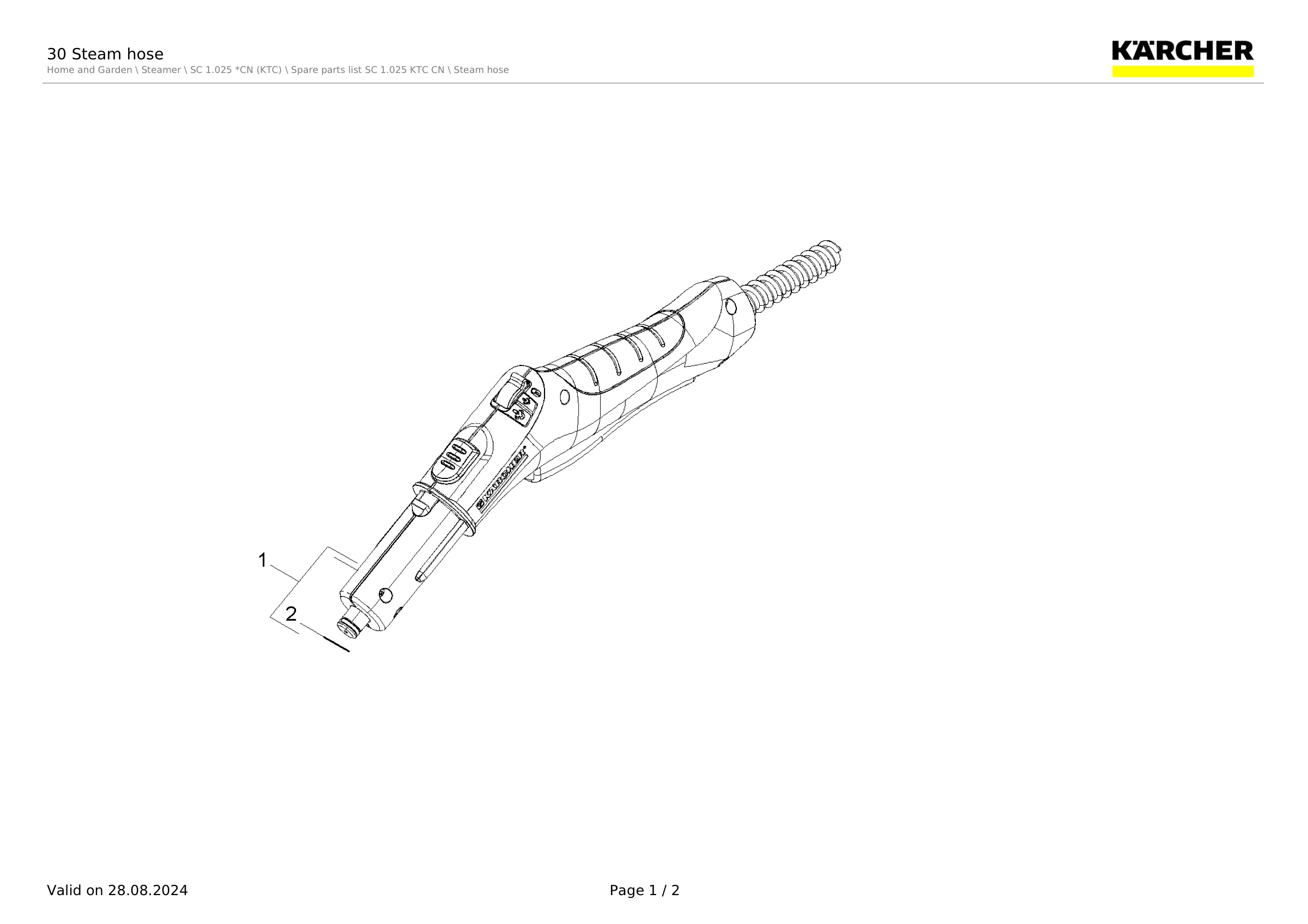 30 Steam hose