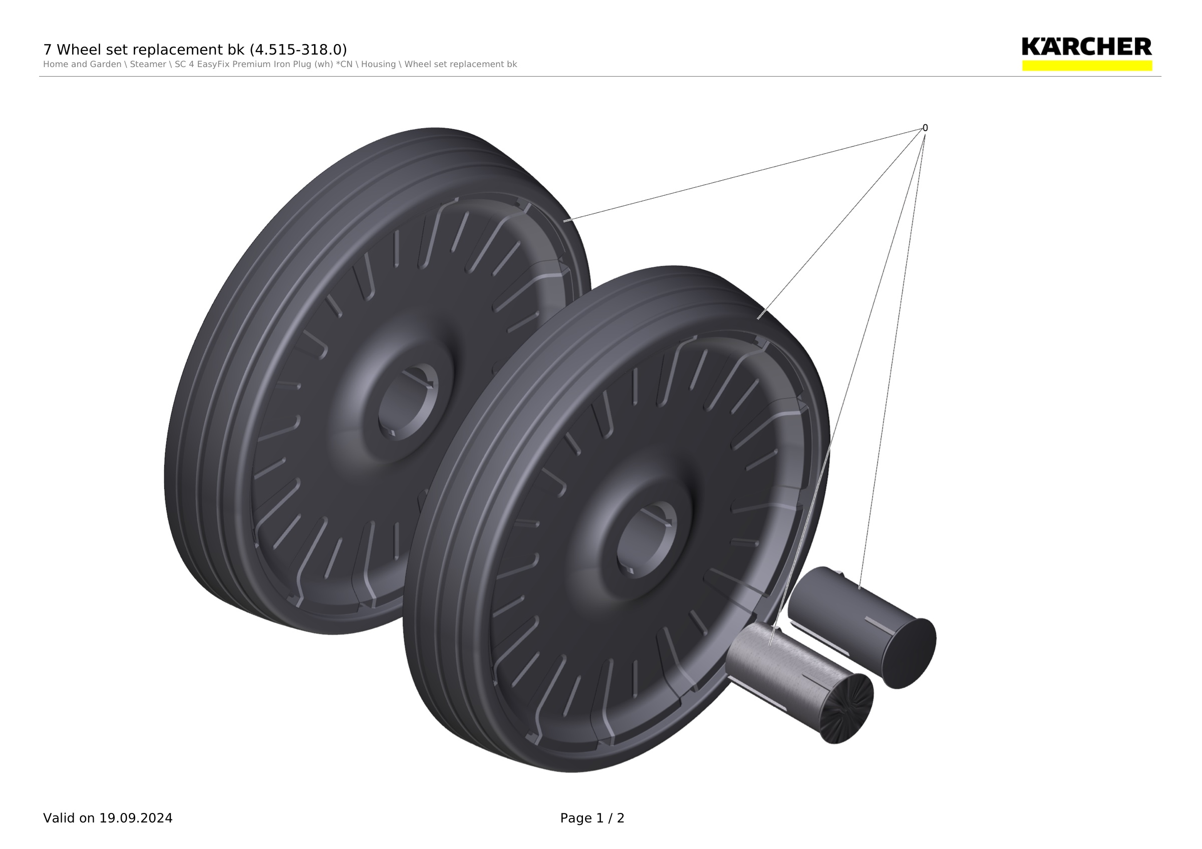 7 Wheel set replacement bk (4.515-318.0)