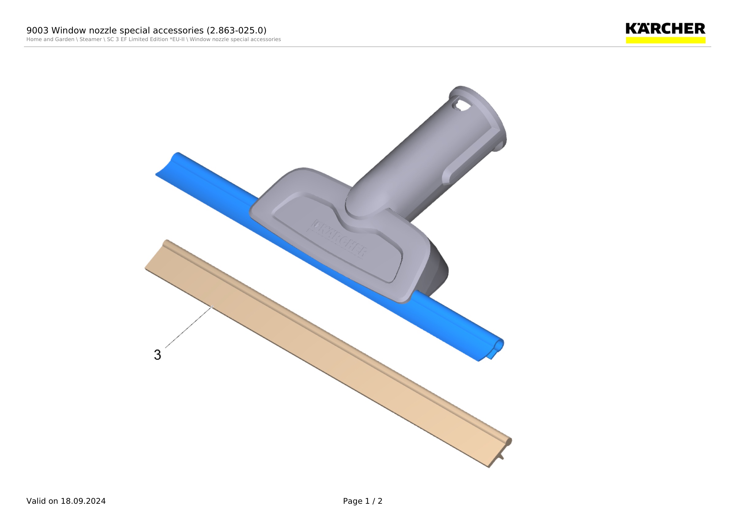 9003 Window nozzle special accessories (2.863-025.0)