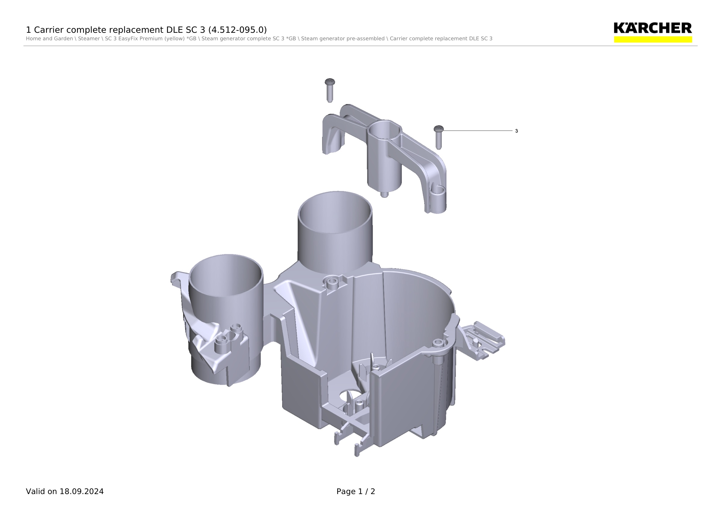 1 Carrier complete replacement DLE SC 3 (4.512-095.0)