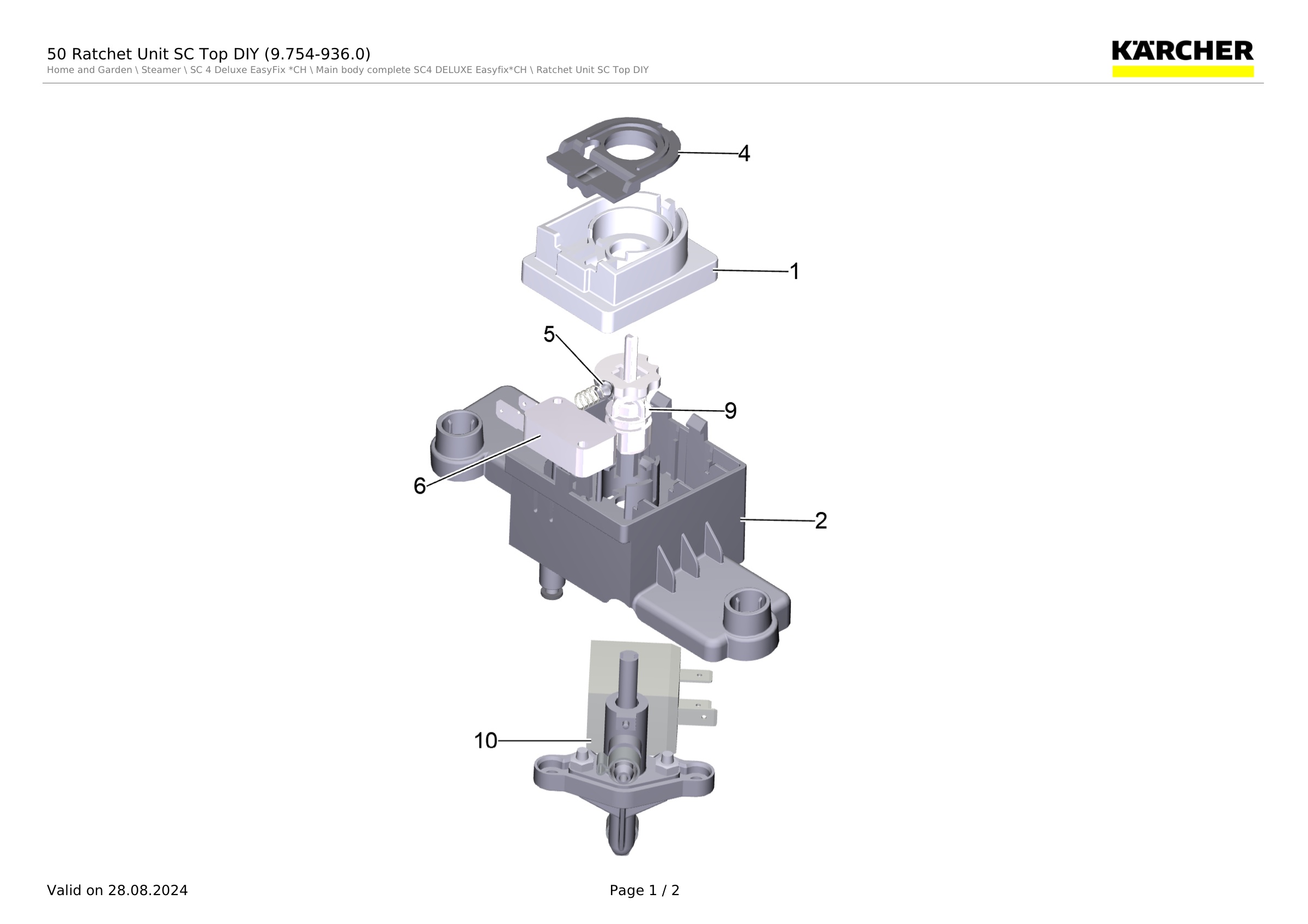 50 Ratchet Unit SC Top DIY (9.754-936.0)