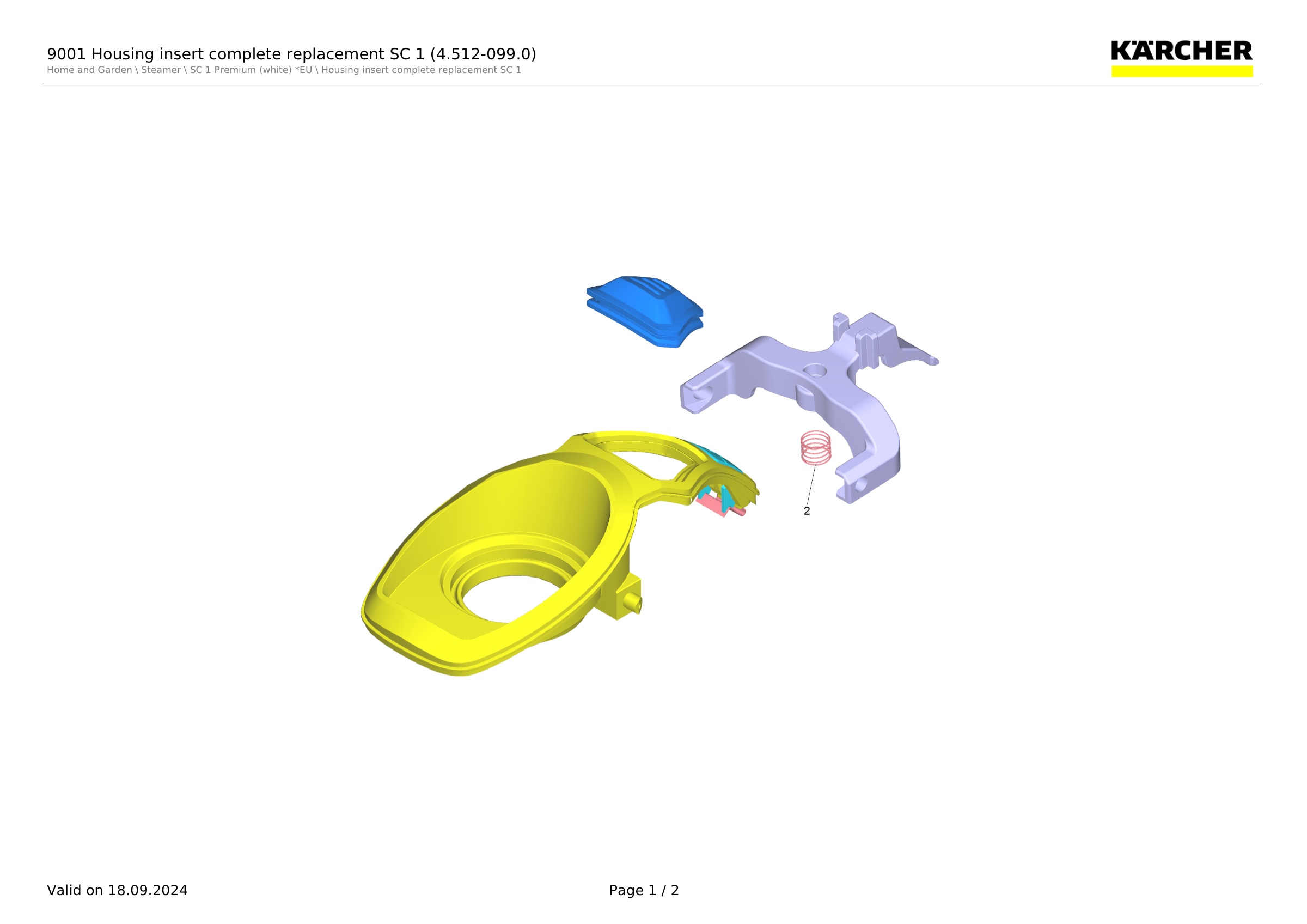 9001 Housing insert complete replacement SC 1 (4.512-099.0)