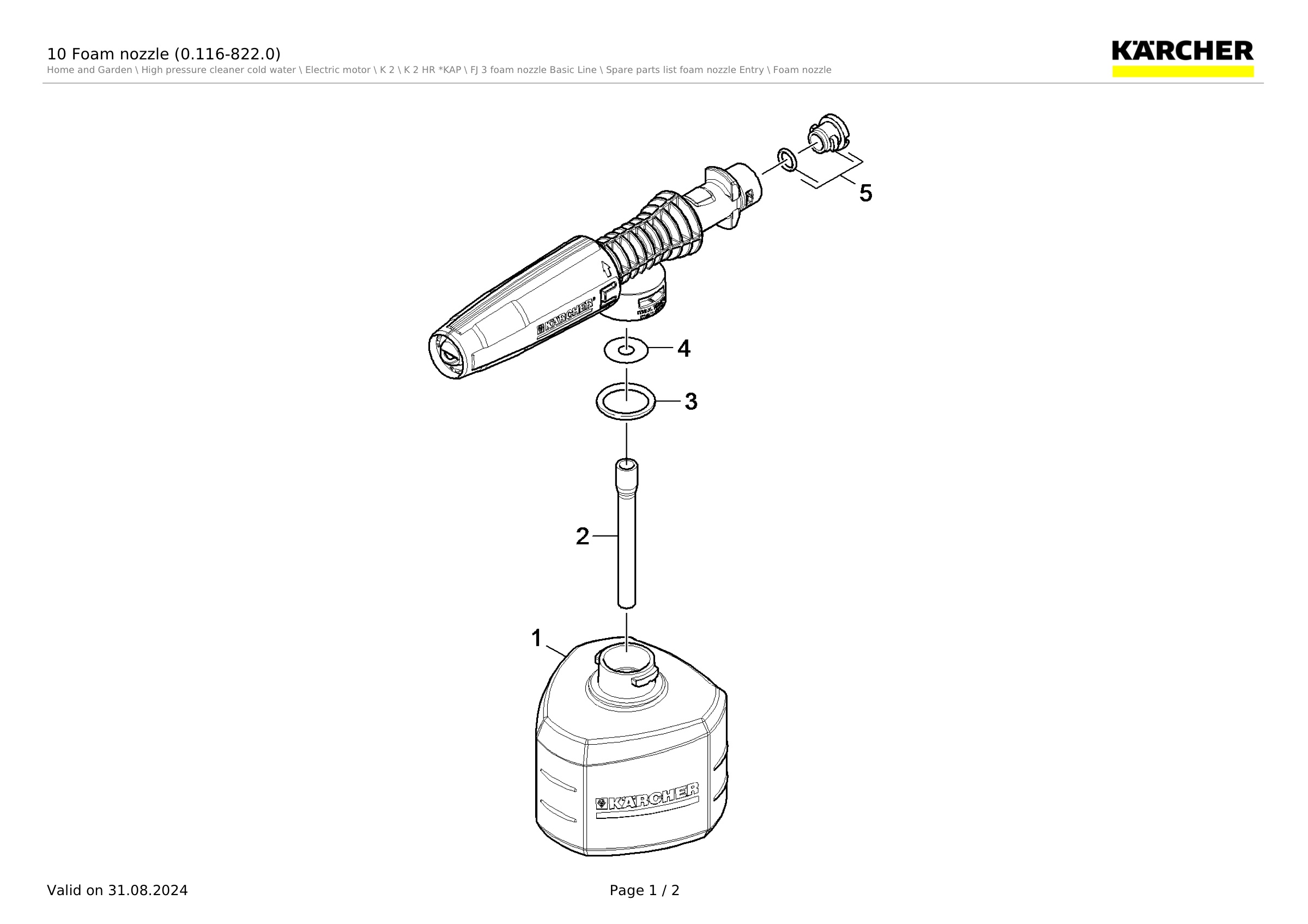 10 Foam nozzle (0.116-822.0)