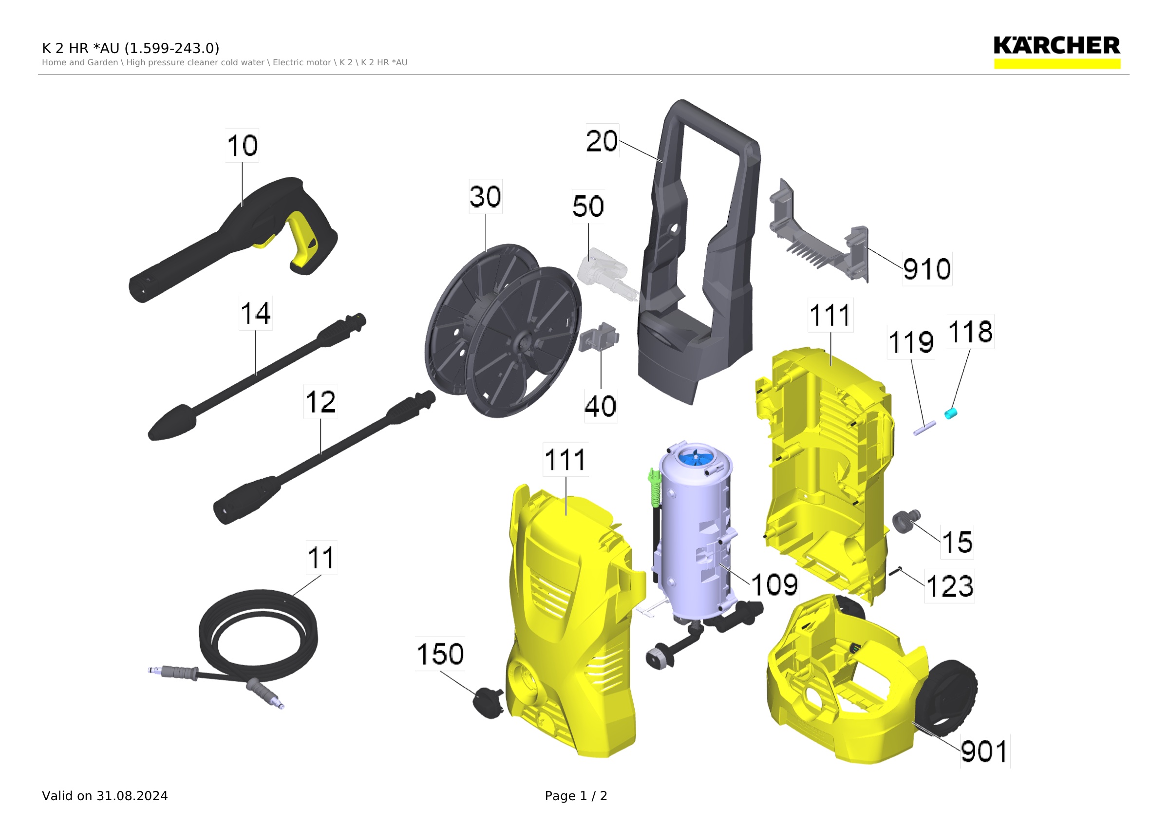 K 2 HR *AU (1.599-243.0)