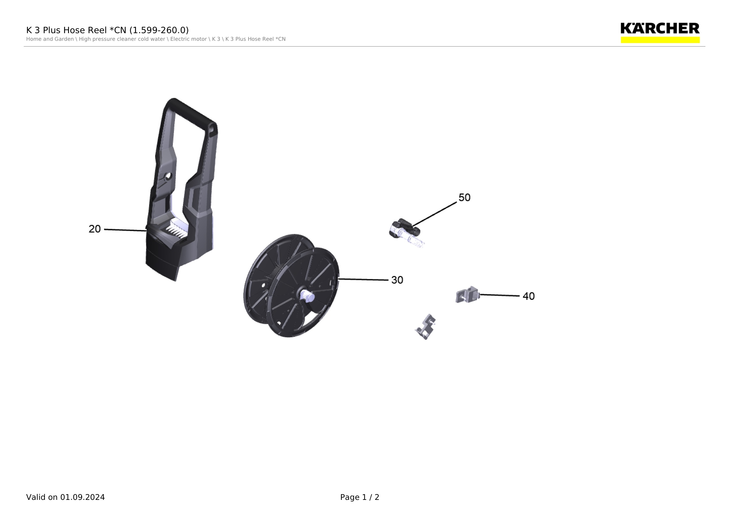 K 3 Plus Hose Reel *CN (1.599-260.0)