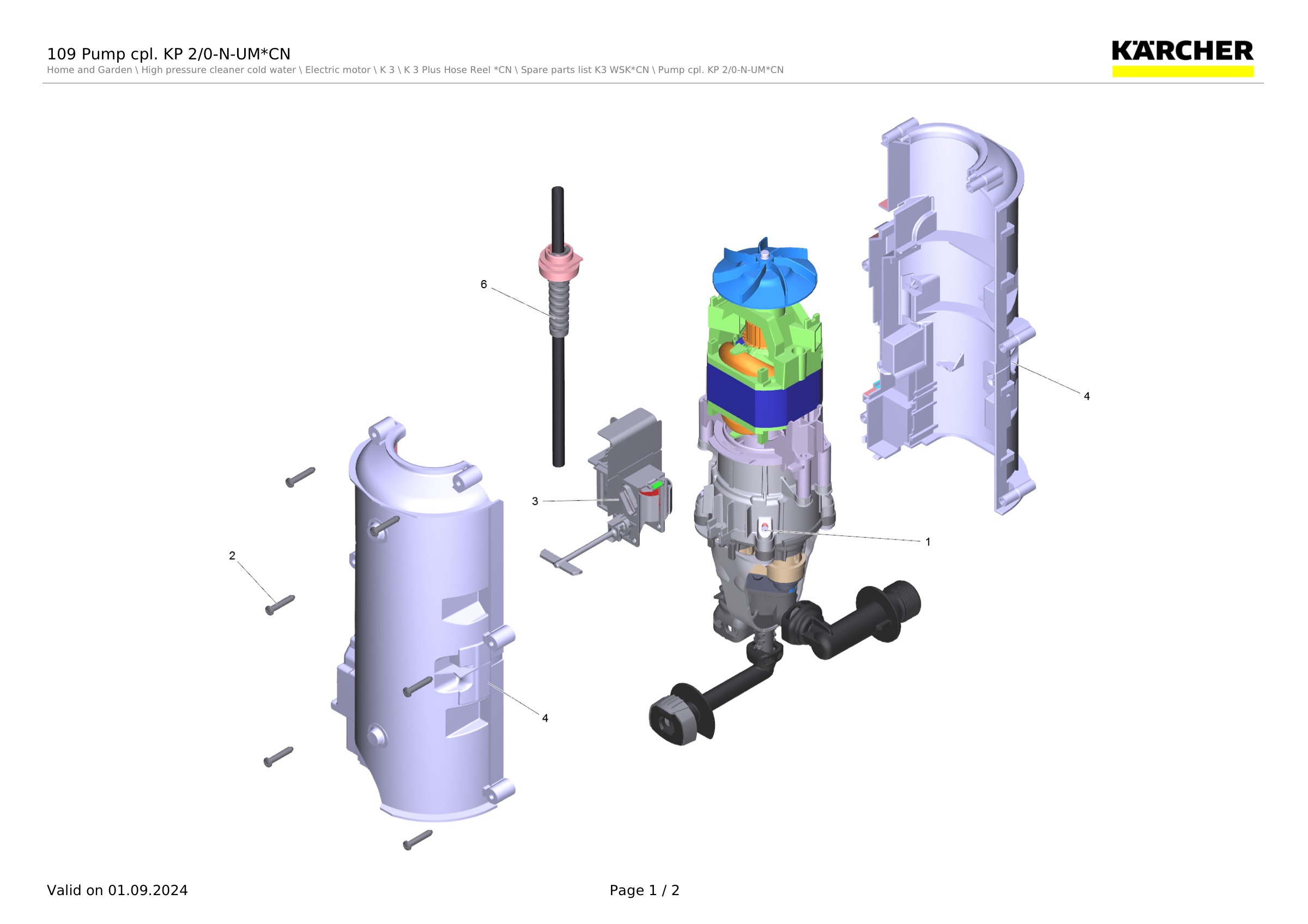 109 Pump cpl. KP 2/0-N-UM*CN