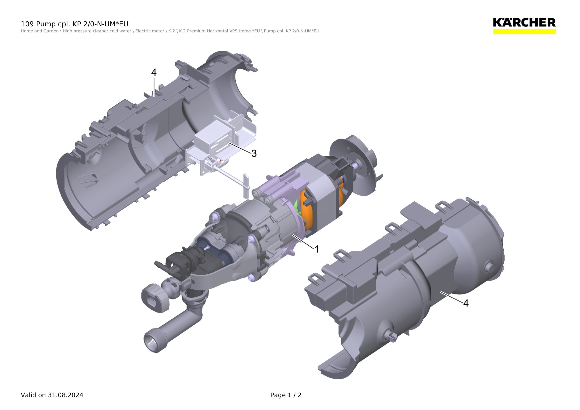 109 Pump cpl. KP 2/0-N-UM*EU