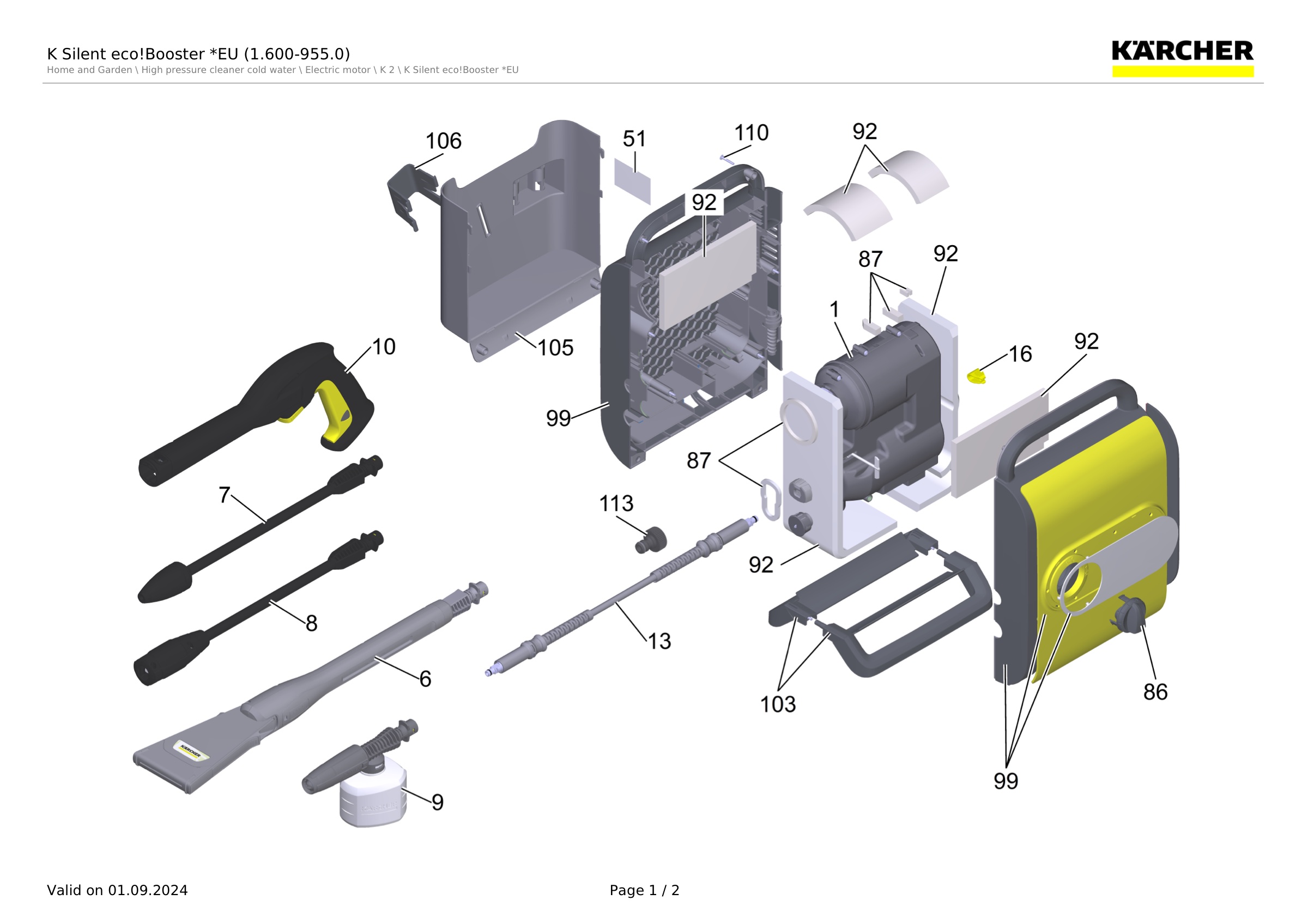 K Silent eco!Booster *EU (1.600-955.0)