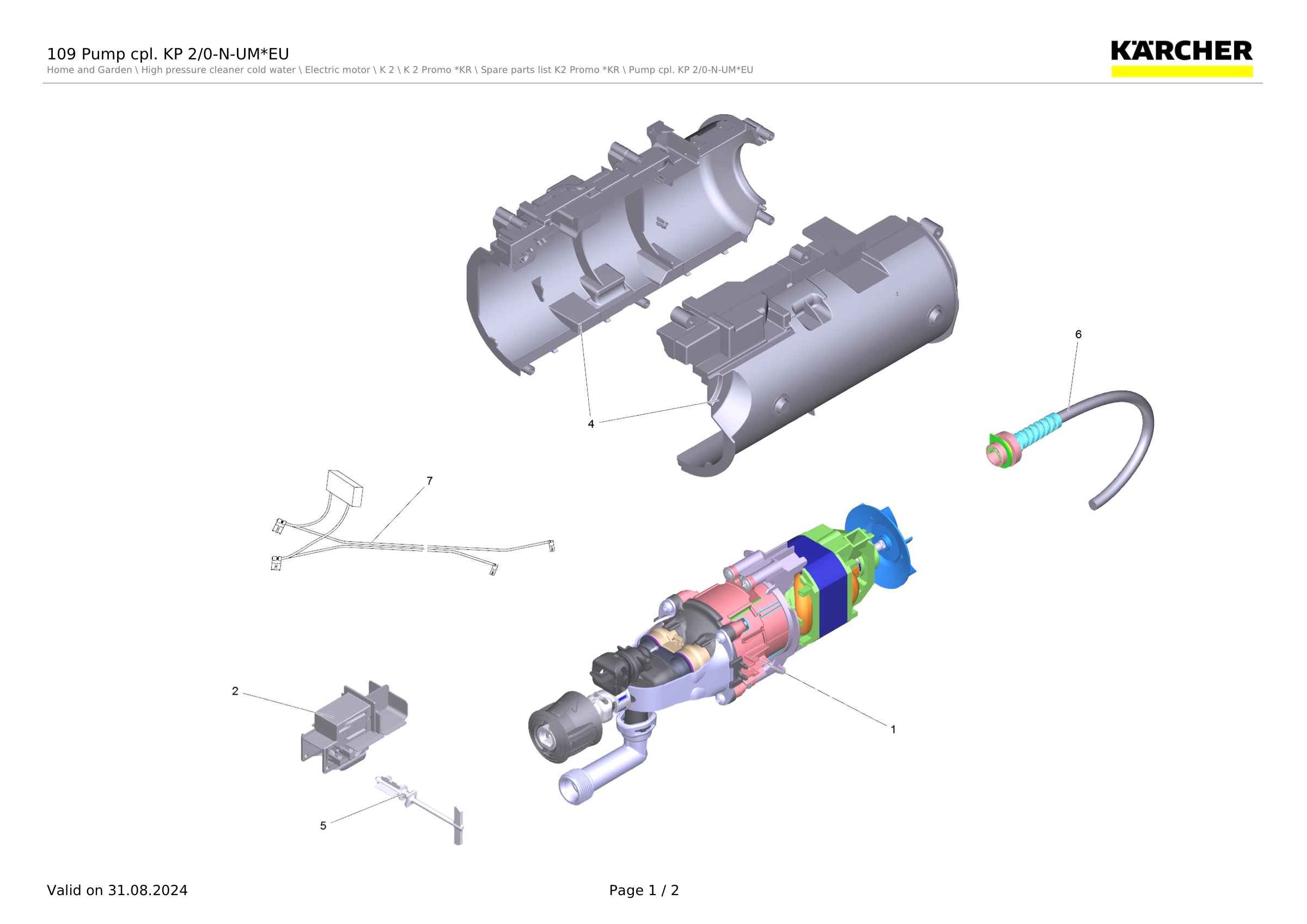 109 Pump cpl. KP 2/0-N-UM*EU