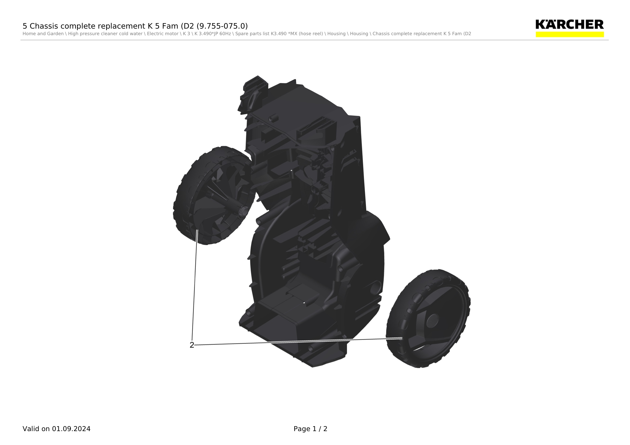 5 Chassis complete replacement K 5 Fam (D2 (9.755-075.0)