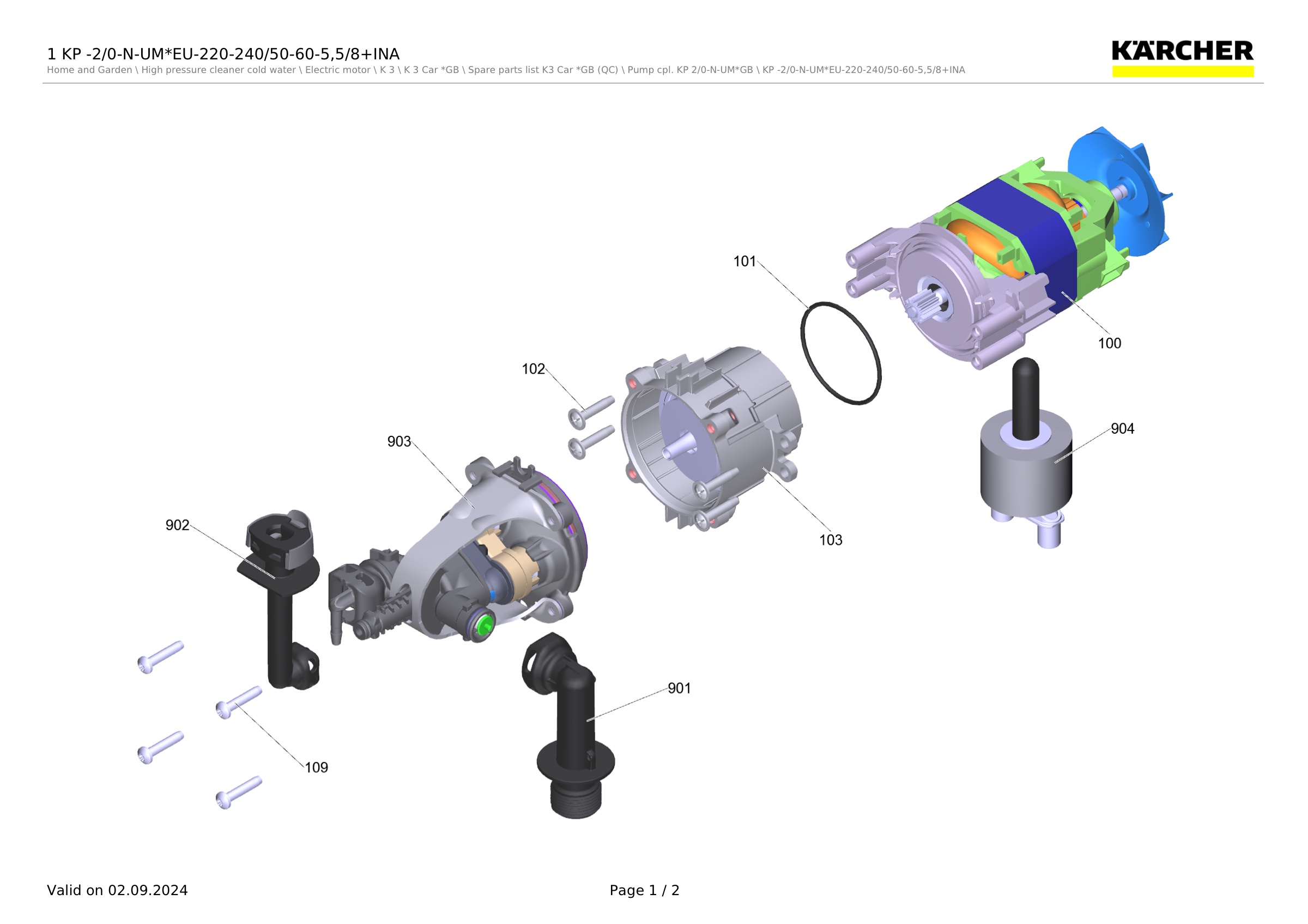 1 KP -2/0-N-UM*EU-220-240/50-60-5,5/8+INA