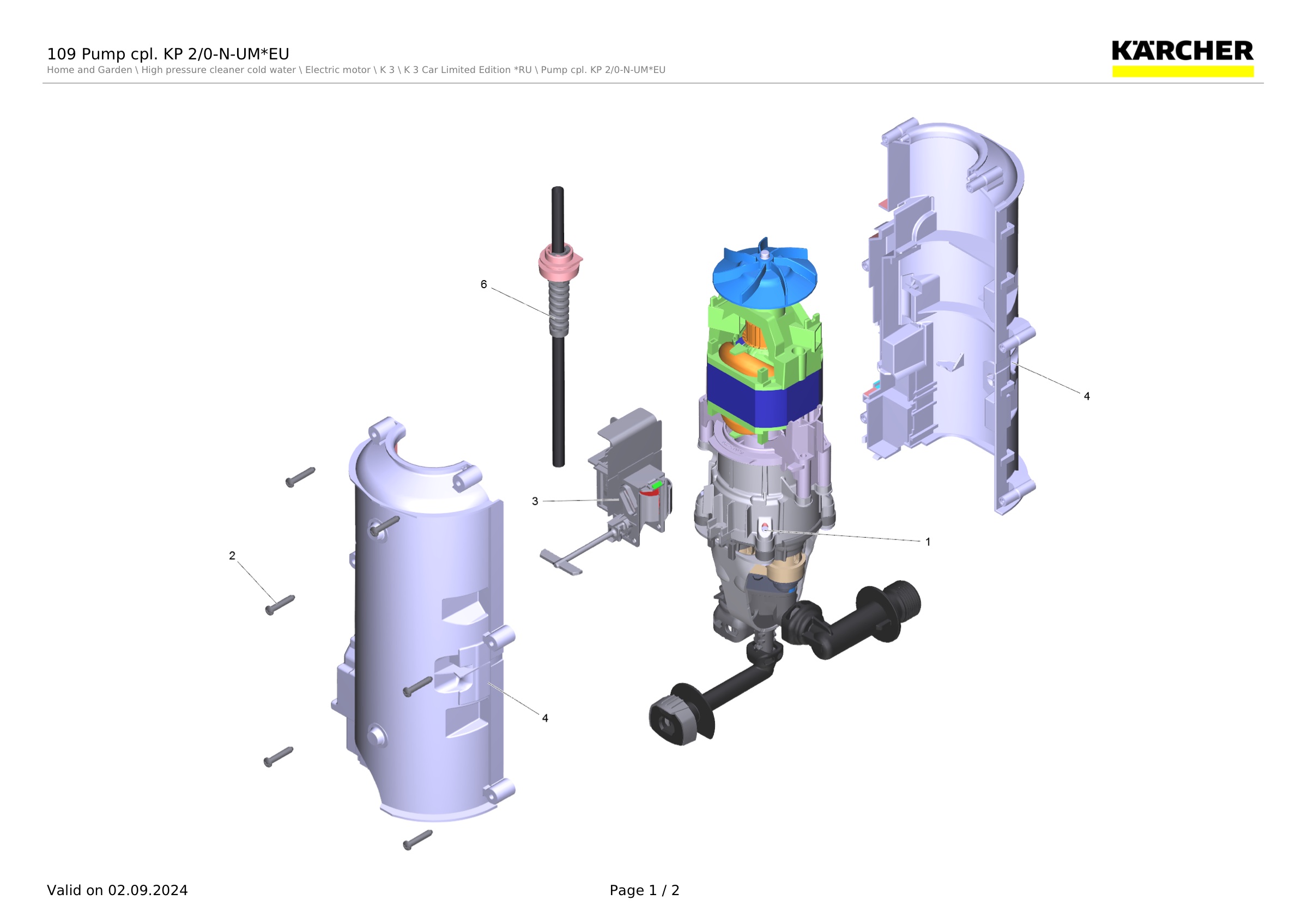 109 Pump cpl. KP 2/0-N-UM*EU