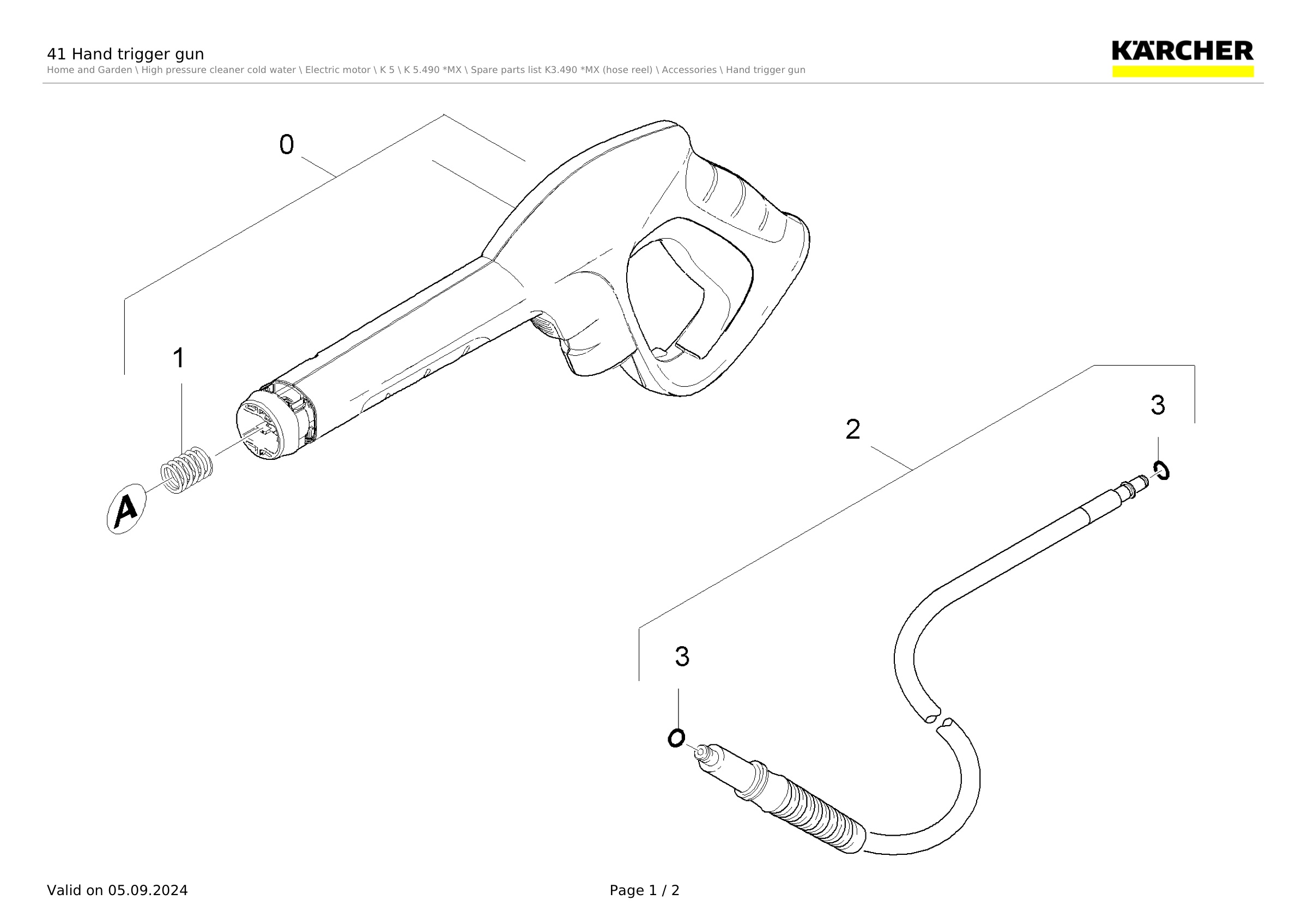 41 Hand trigger gun