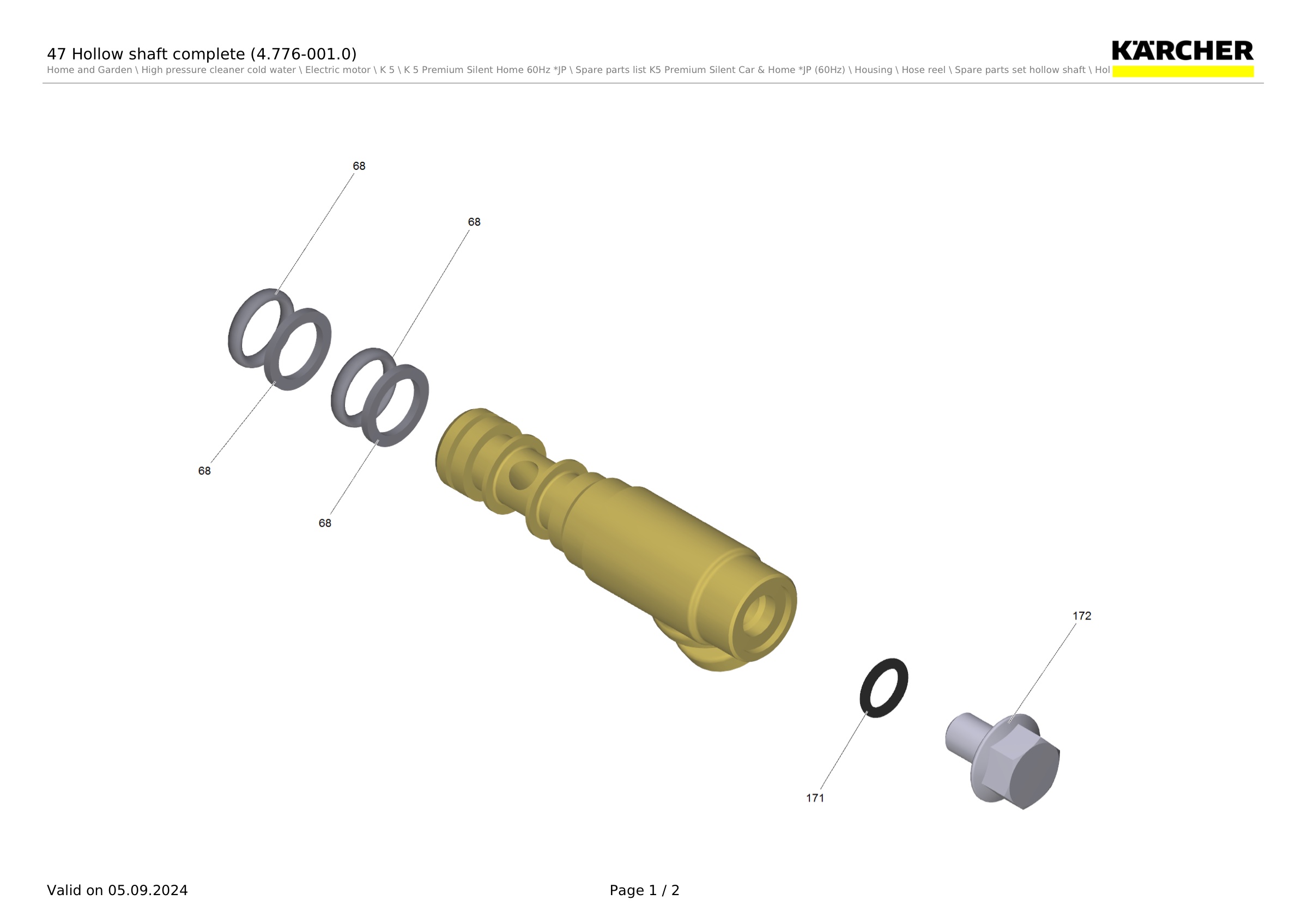 47 Hollow shaft complete (4.776-001.0)