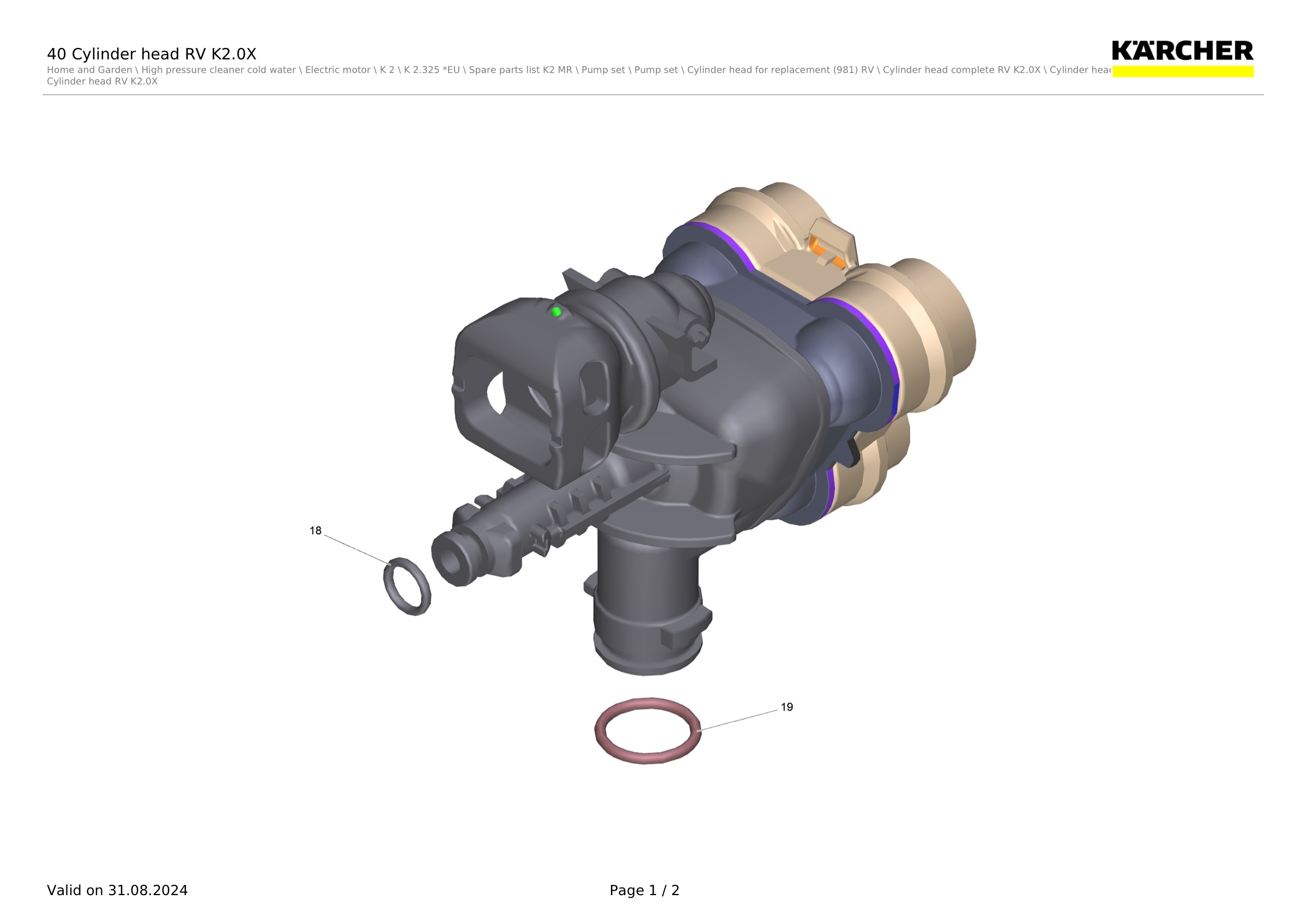 Karcher Pressure Washer K2.325 EU (1.602-202.0) Spares