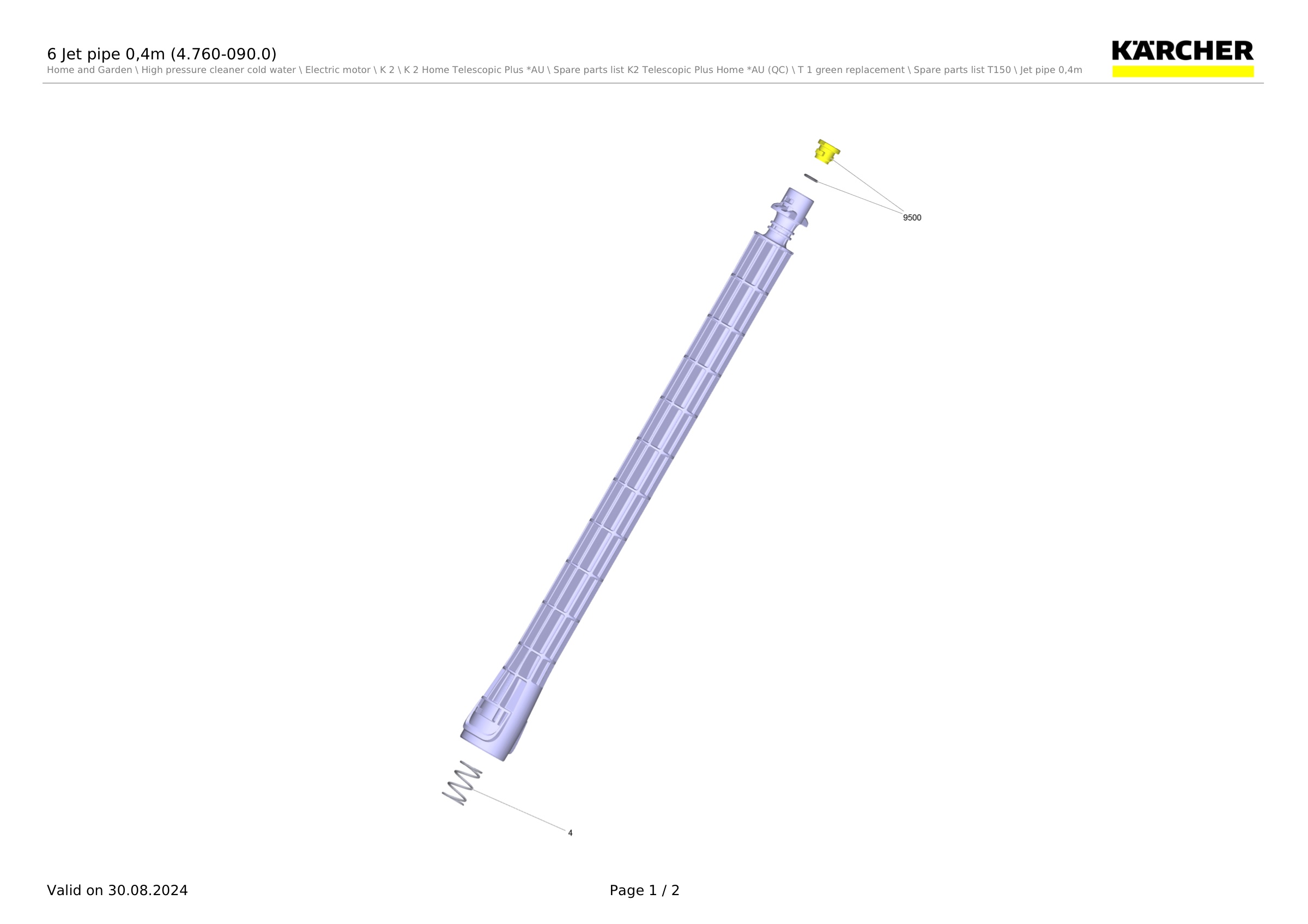 6 Jet pipe 0,4m (4.760-090.0)