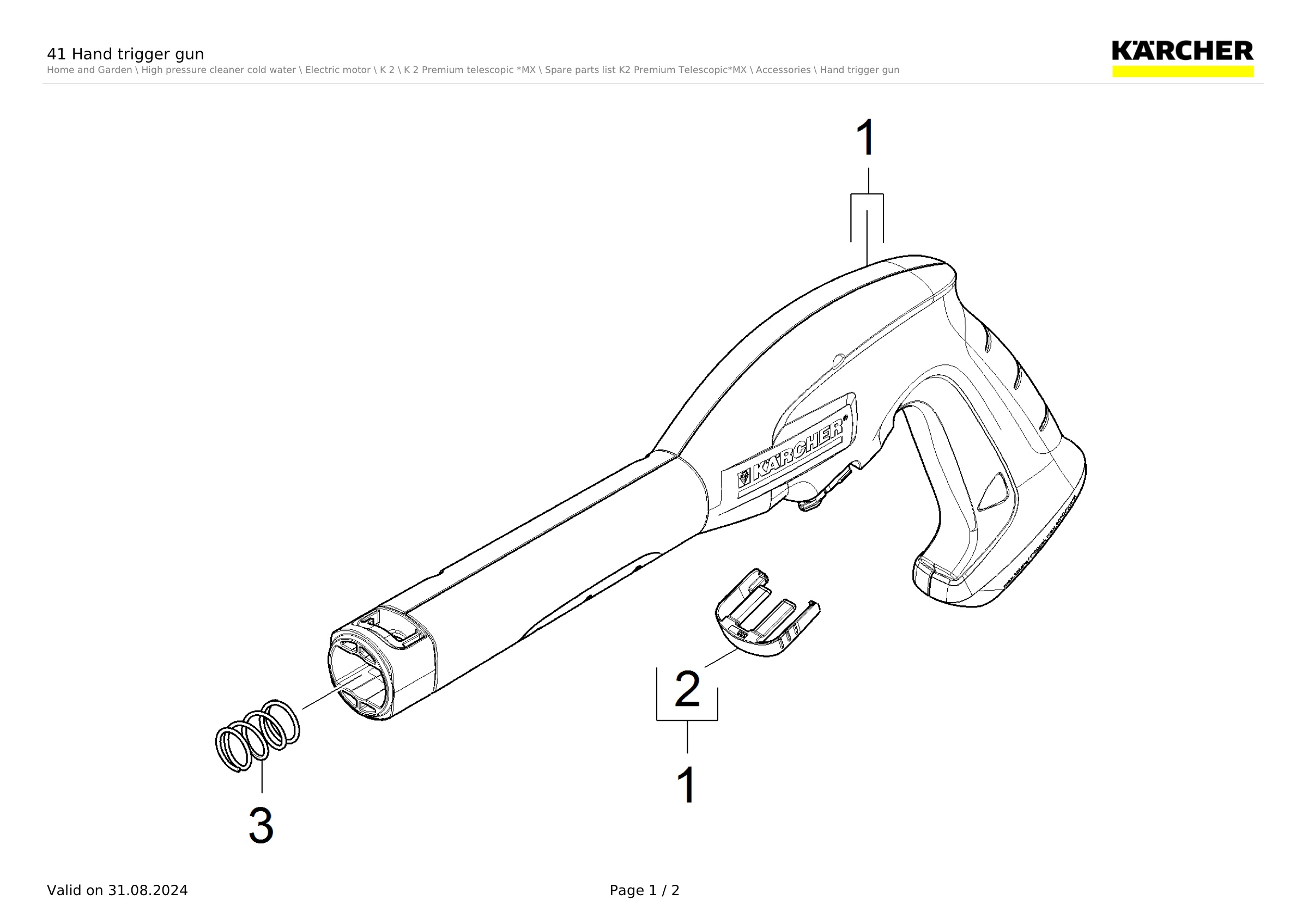 41 Hand trigger gun