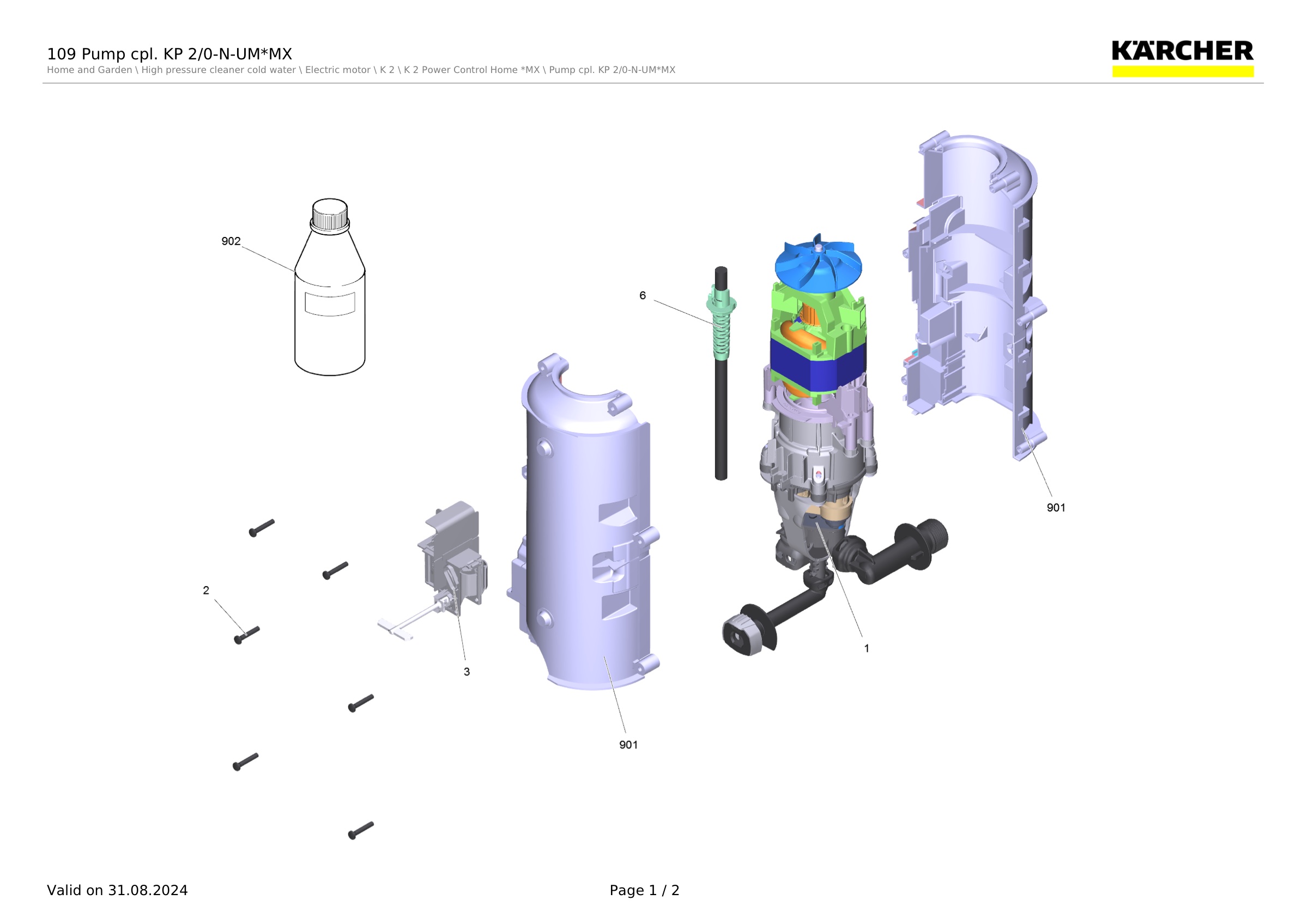 109 Pump cpl. KP 2/0-N-UM*MX