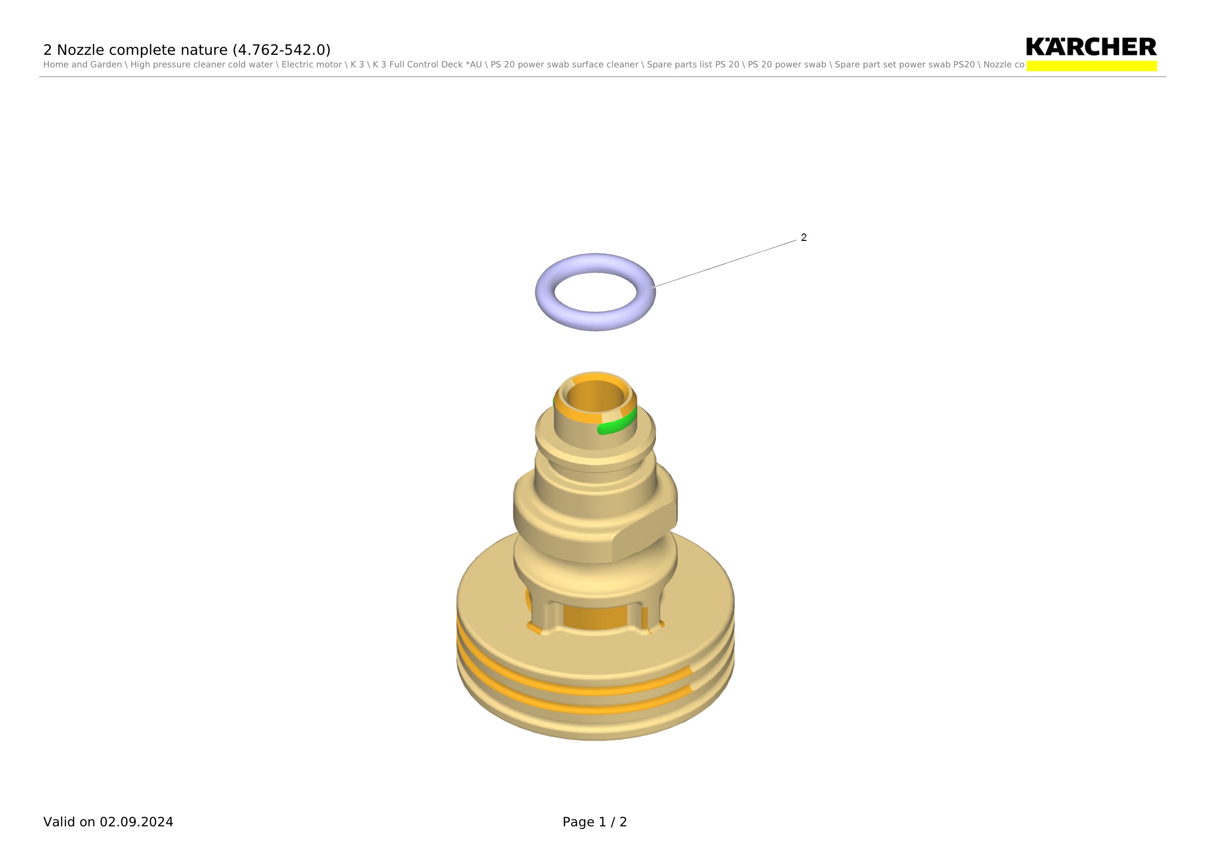 2 Nozzle complete nature (4.762-542.0)