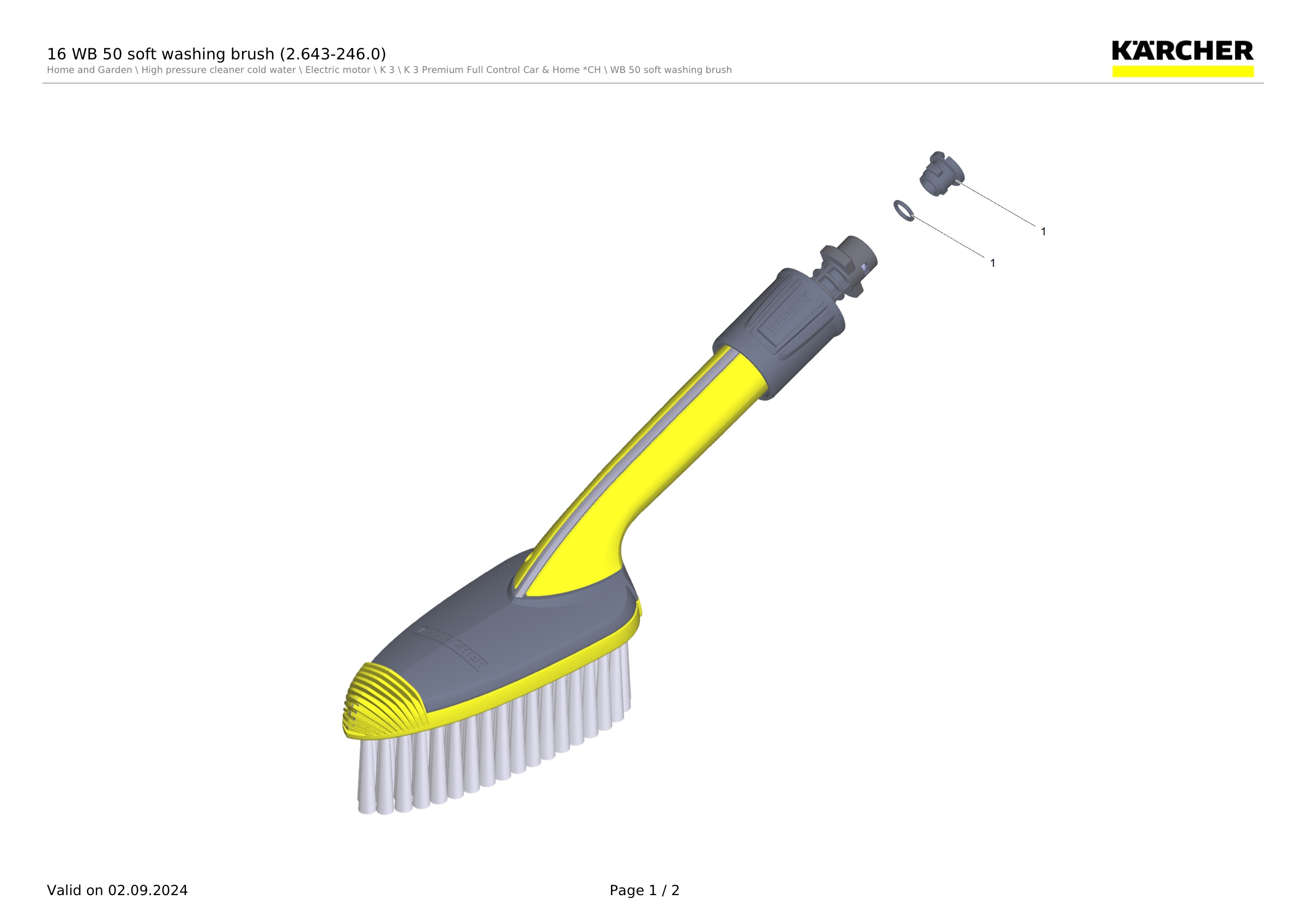 16 WB 50 soft washing brush (2.643-246.0)