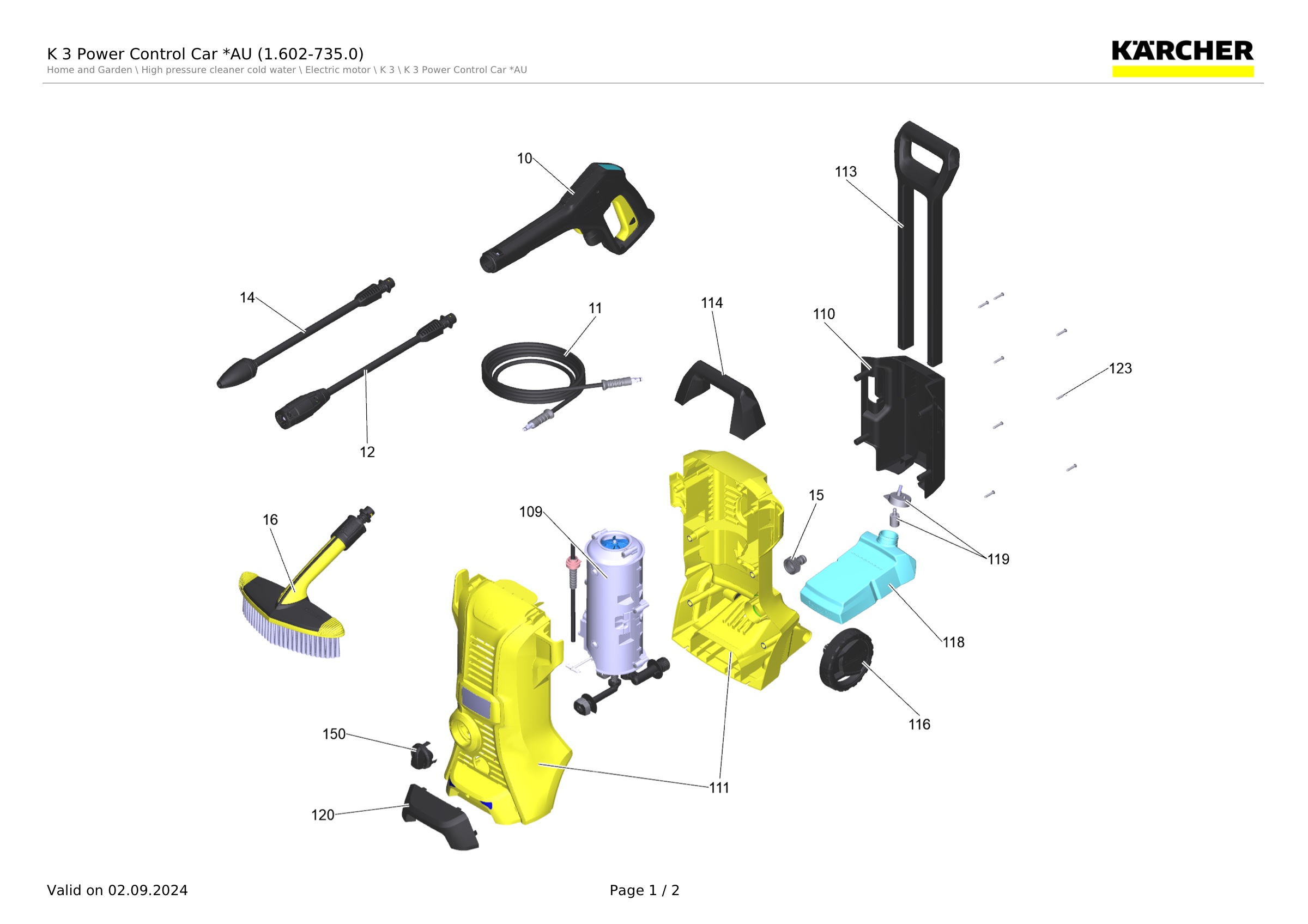 K 3 Power Control Car *AU (1.602-735.0)