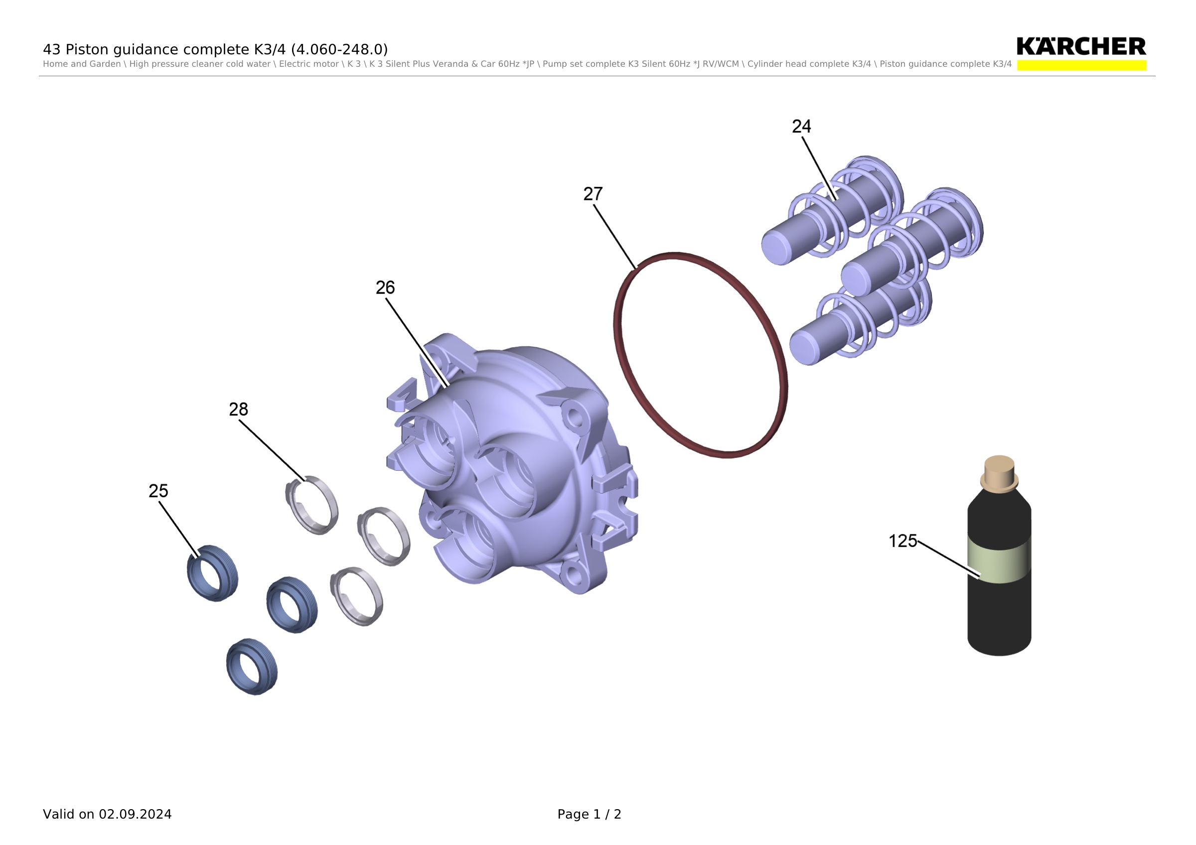43 Piston guidance complete K3/4 (4.060-248.0)