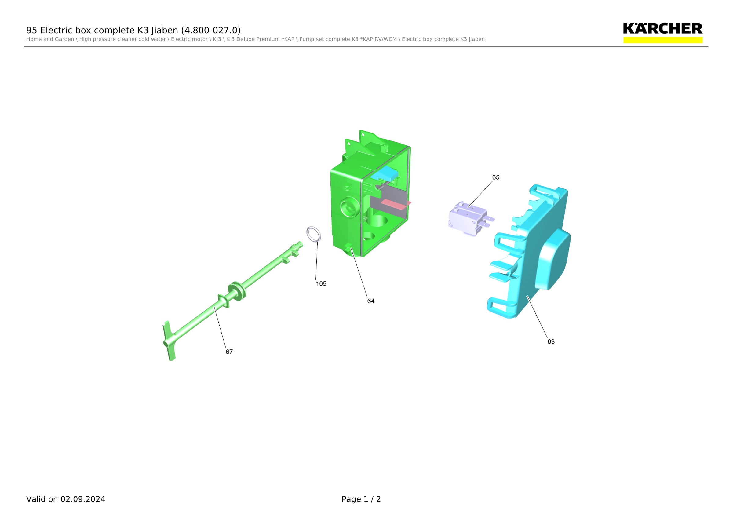 95 Electric box complete K3 Jiaben (4.800-027.0)
