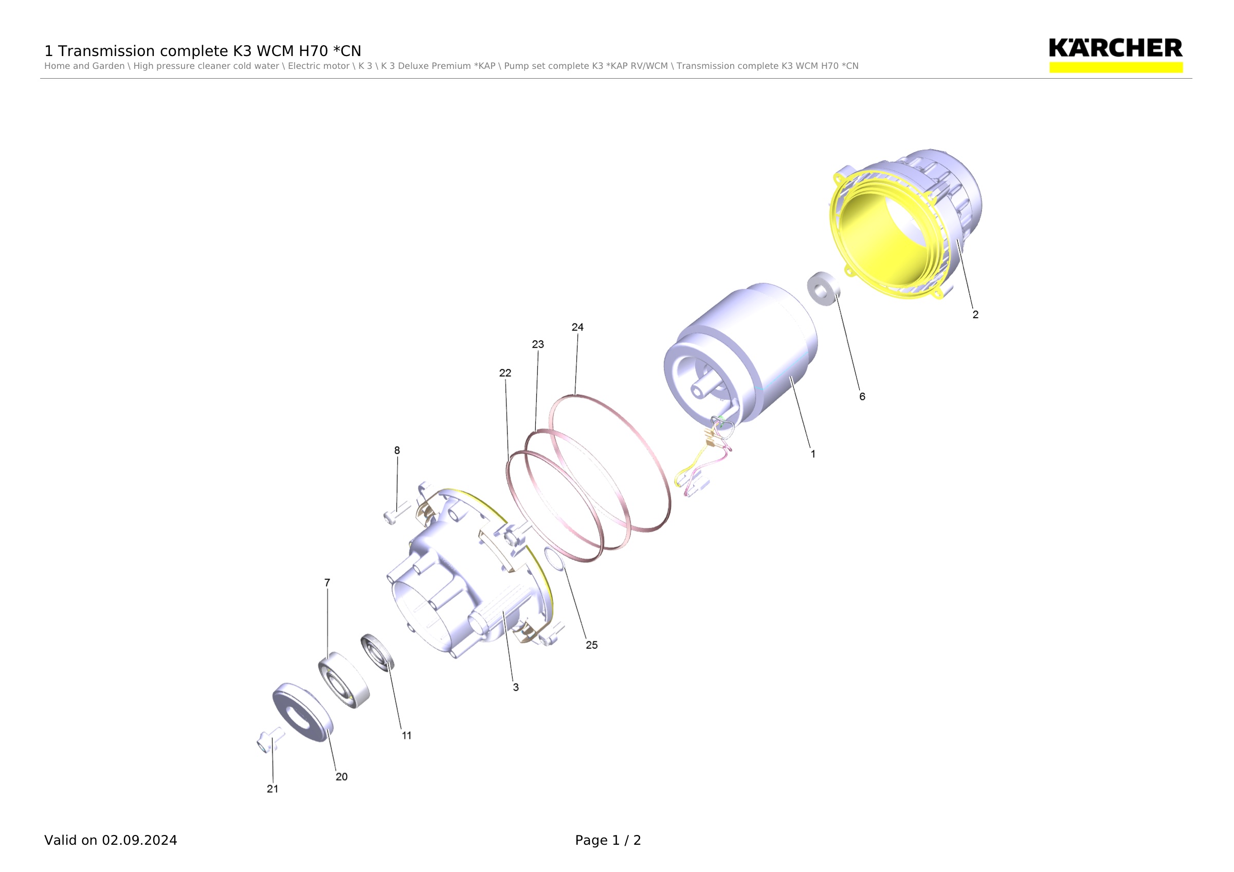 1 Transmission complete K3 WCM H70 *CN