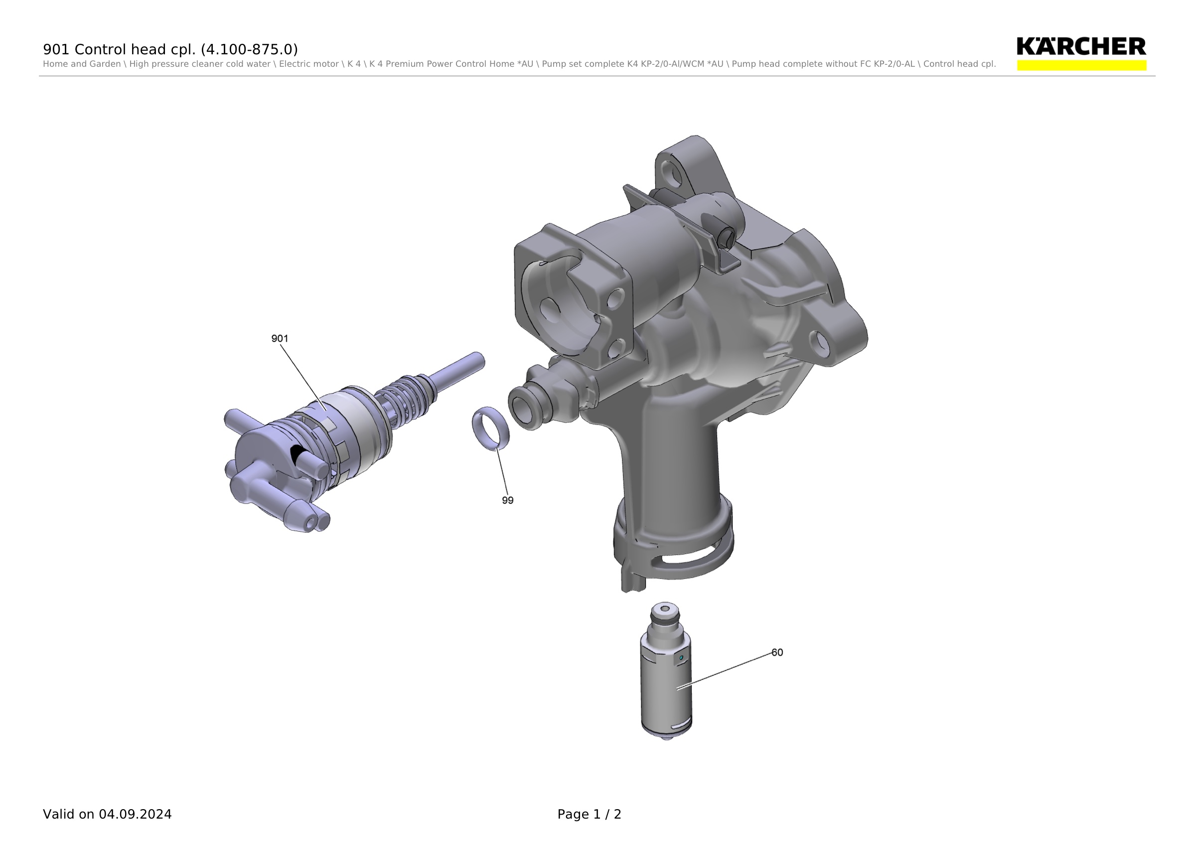 901 Control head cpl. (4.100-875.0)