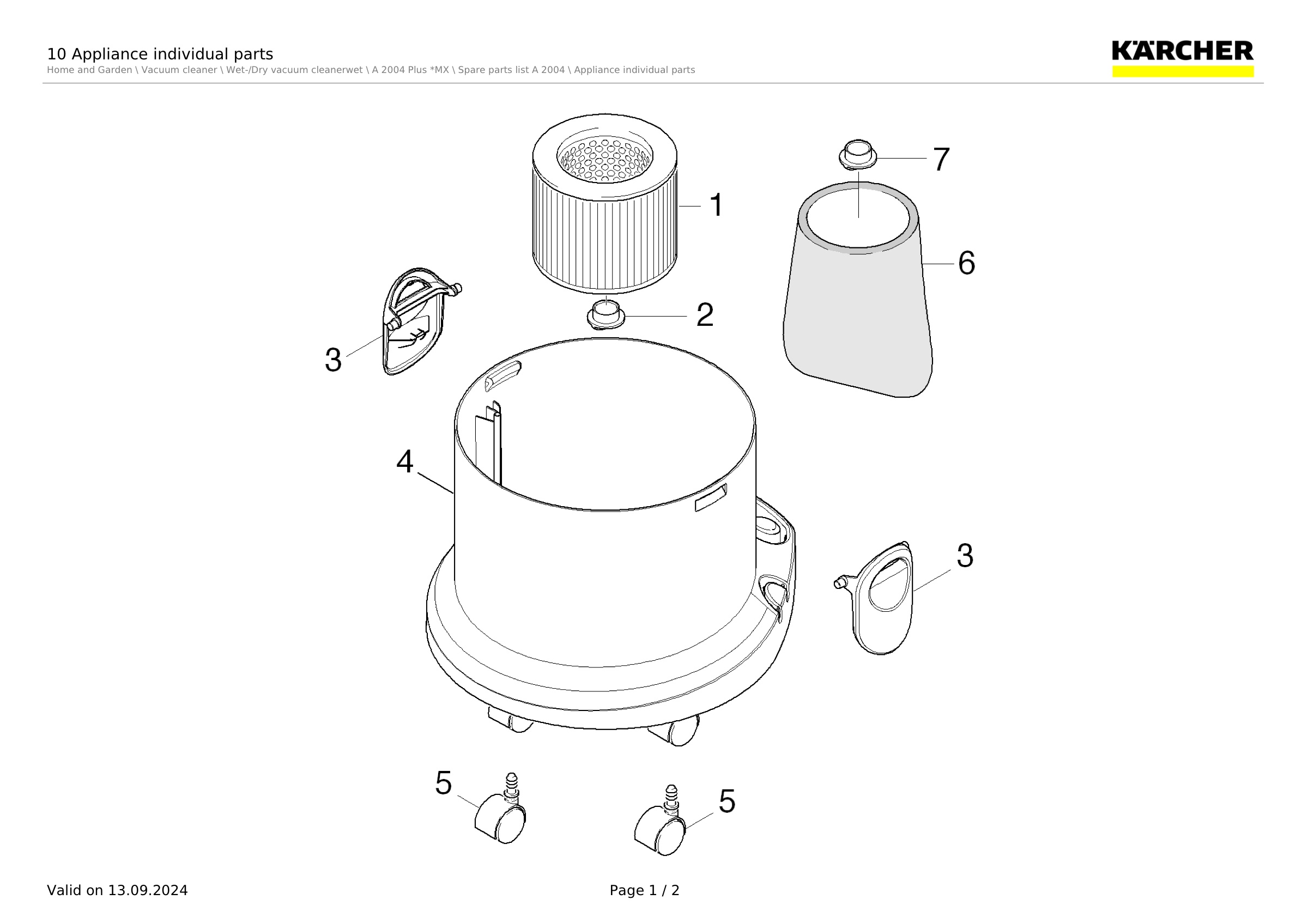 10 Appliance individual parts